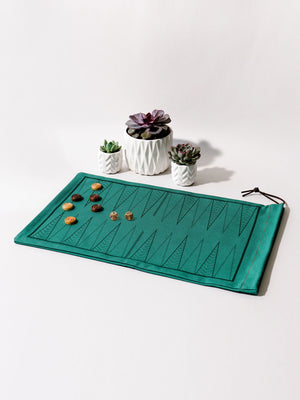 A Summer Shop Backgammon Bag - Green