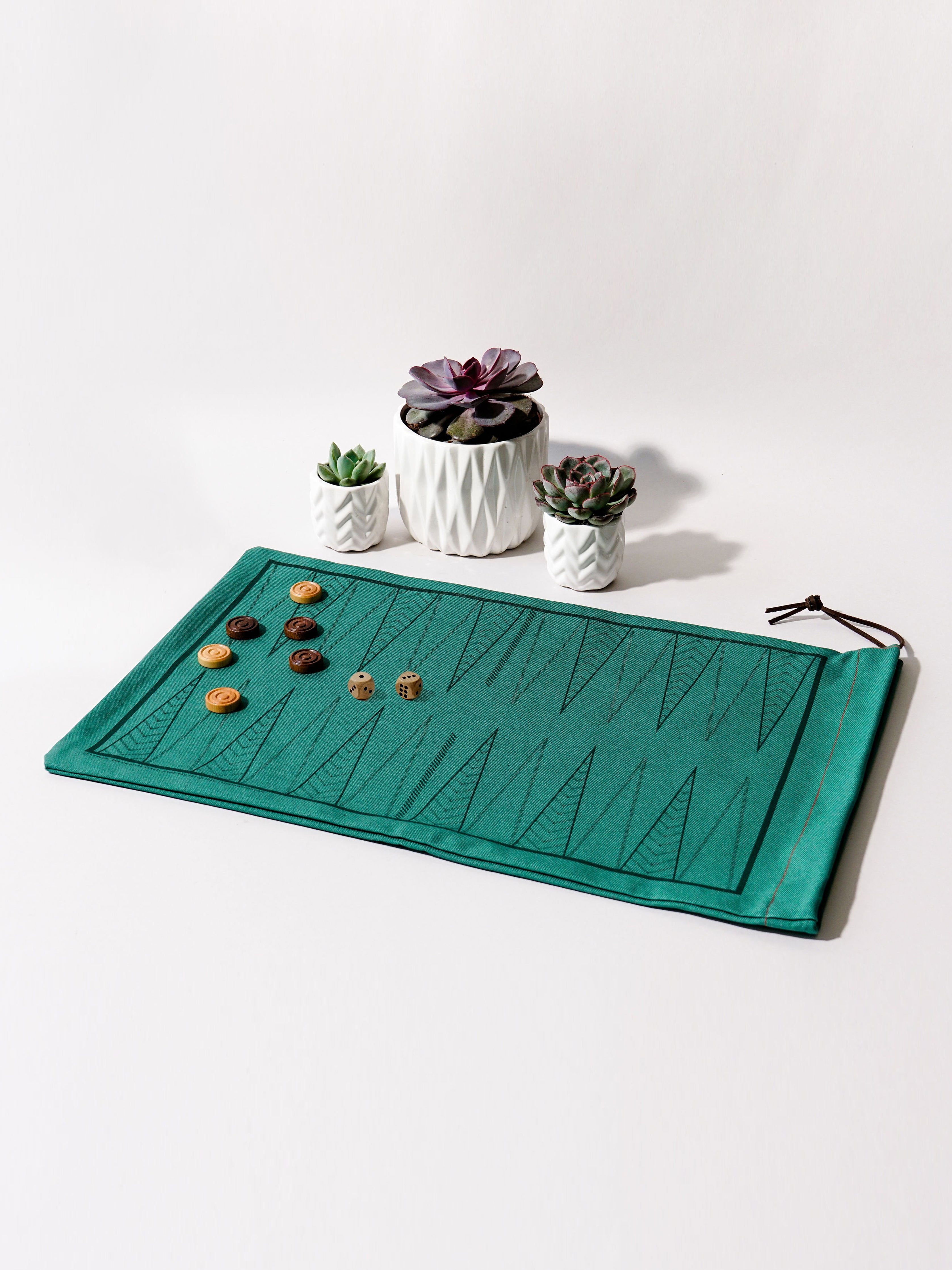 A Summer Shop Backgammon Bag - Green