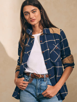 Daly Shirt - Navy Olivia Plaid