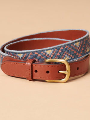 B.YELLOWTAIL Embroidered Belt - Rocky Mountains