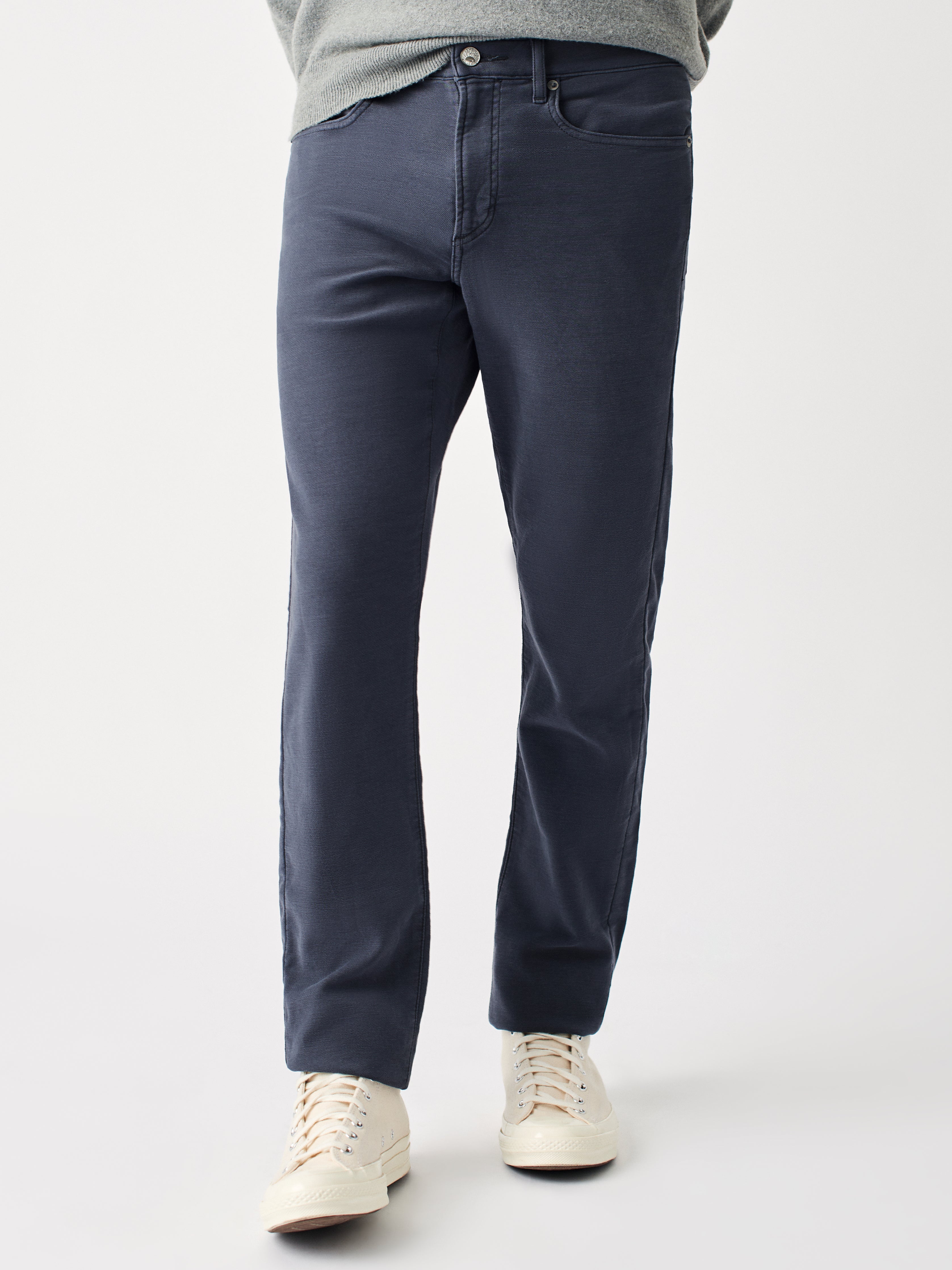 Stretch Terry 5-Pocket (30" Inseam) - Navy