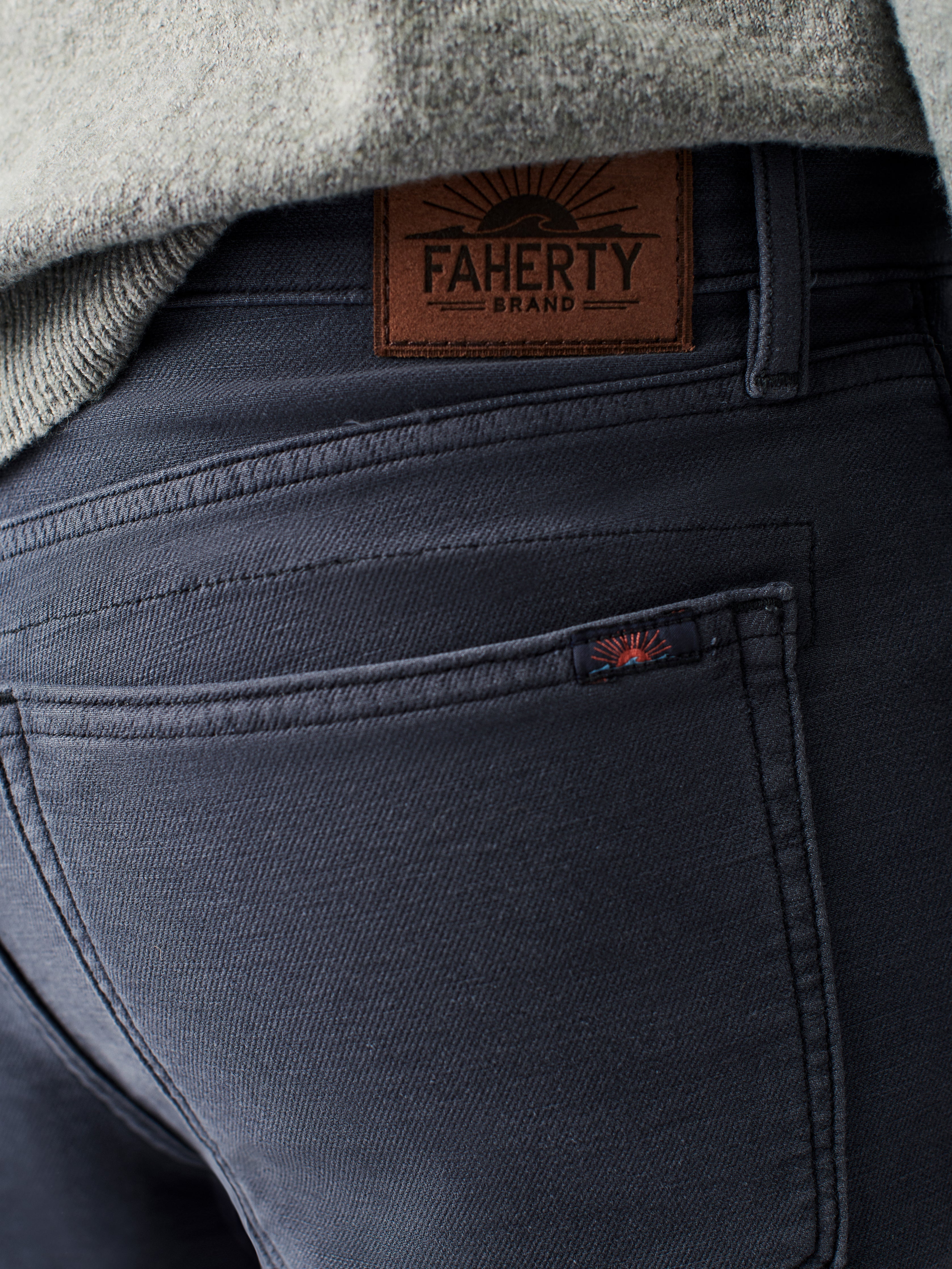 Stretch Terry 5-Pocket (30" Inseam) - Navy
