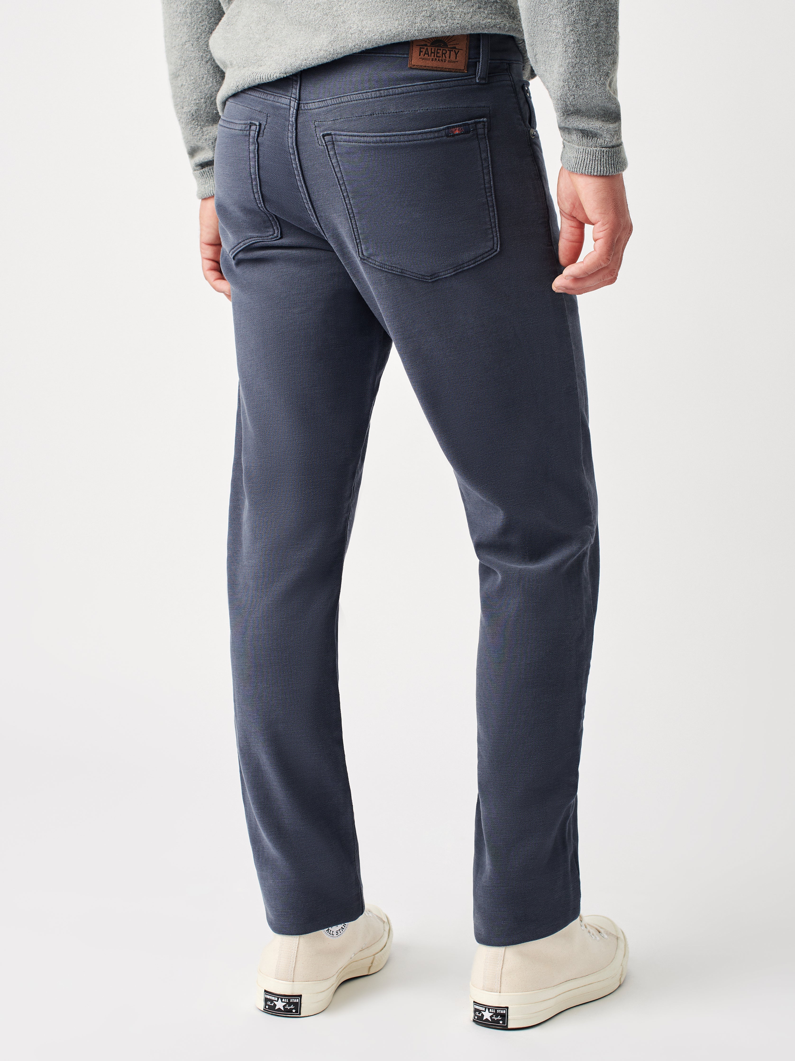Stretch Terry 5-Pocket (30" Inseam) - Navy