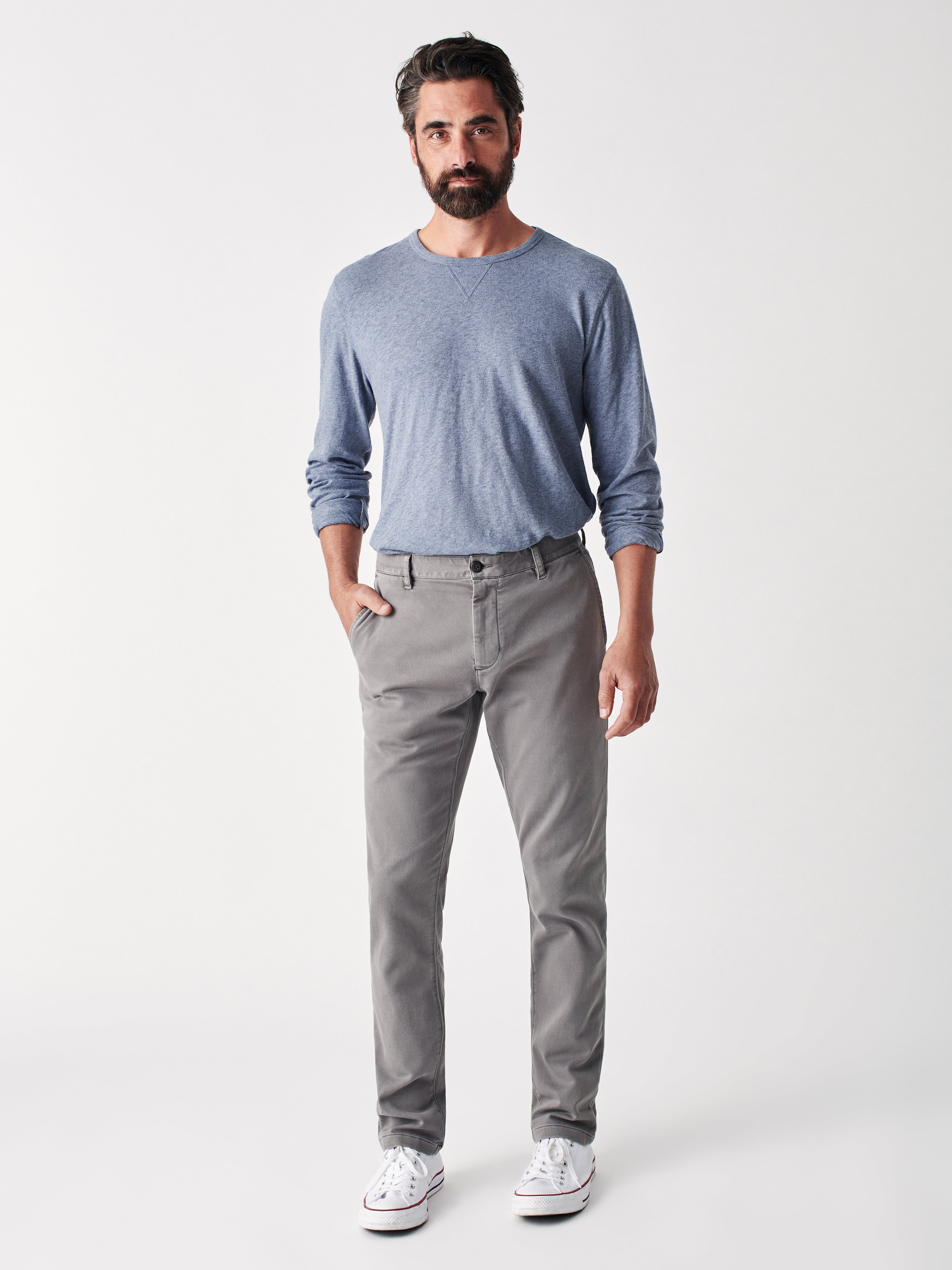 Icon Stretch Chino - Rugged Grey