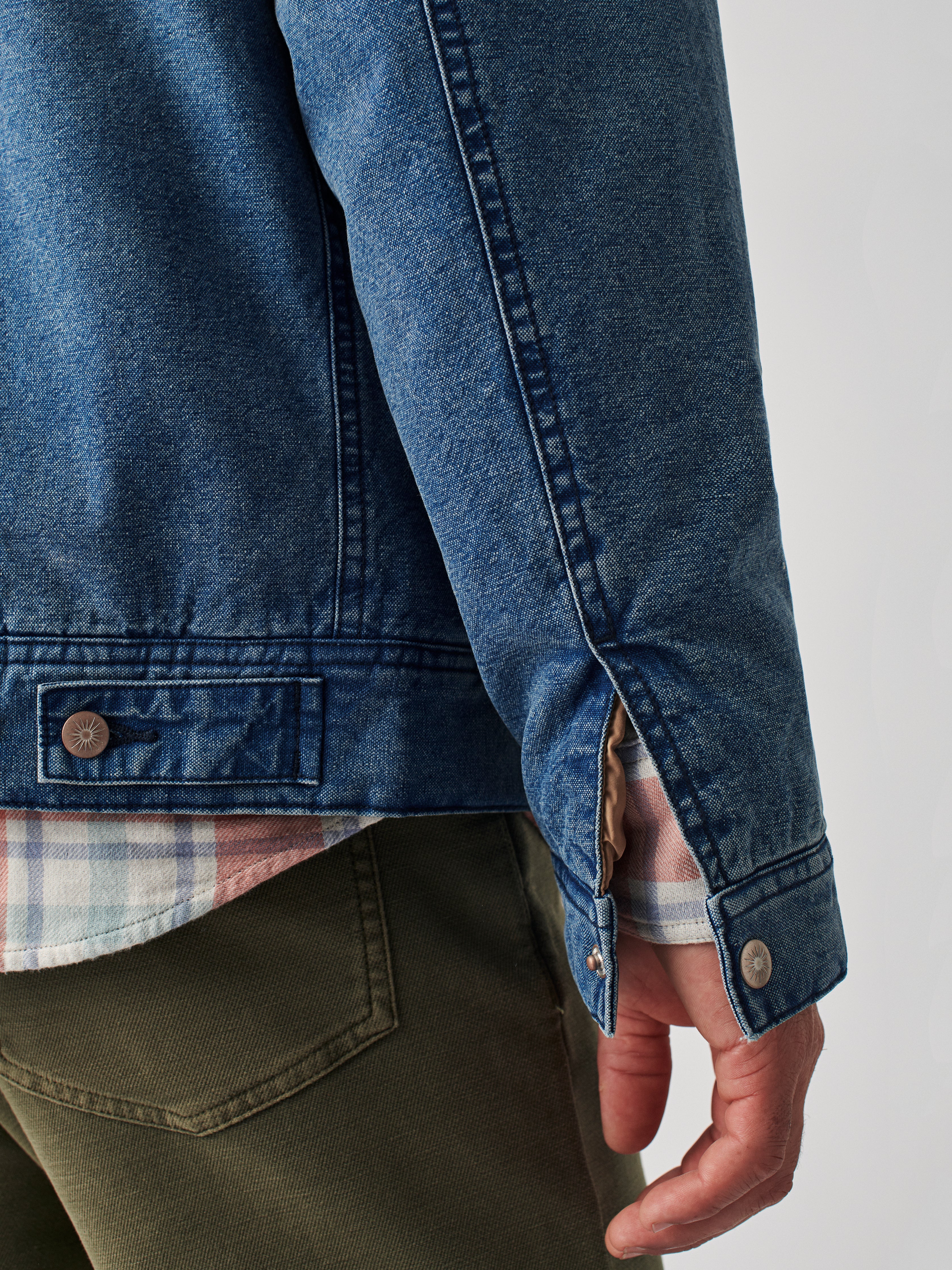 Indigo High Pile Fleece Timberline Trucker Jacket - Vintage Indigo