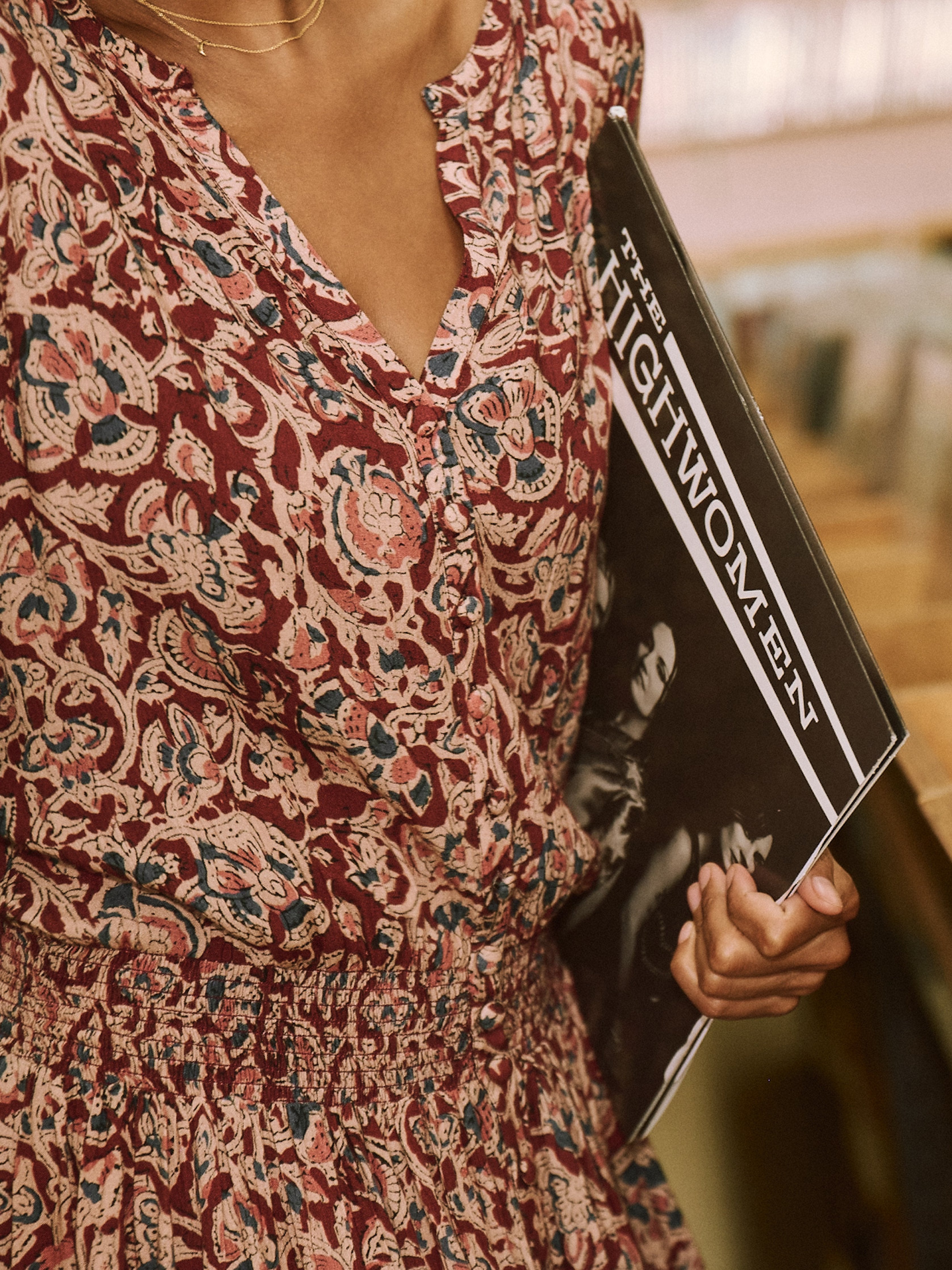 Montara Dress - Merlot Bordeaux Floral