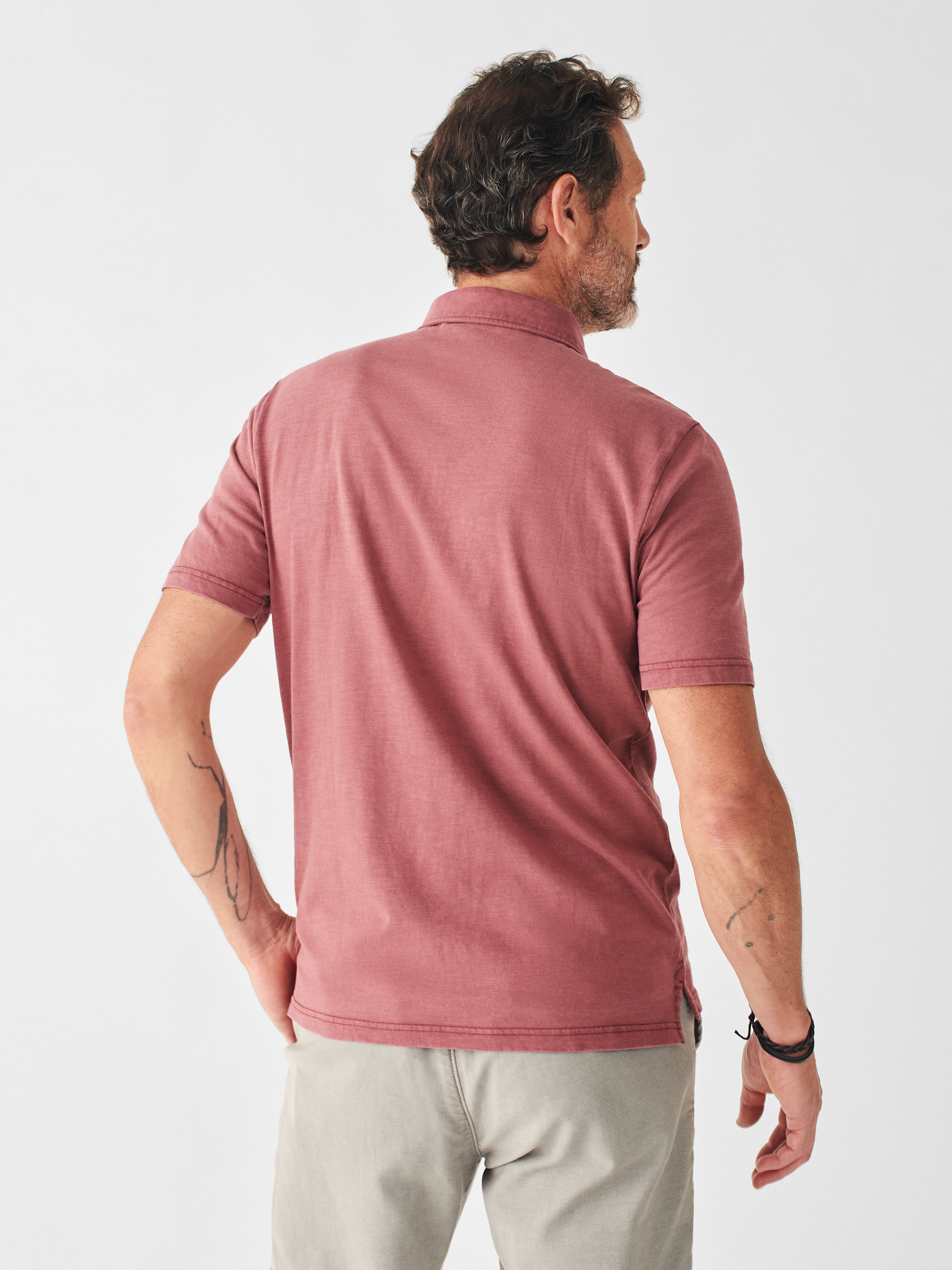 Sunwashed Polo - Plum Wine