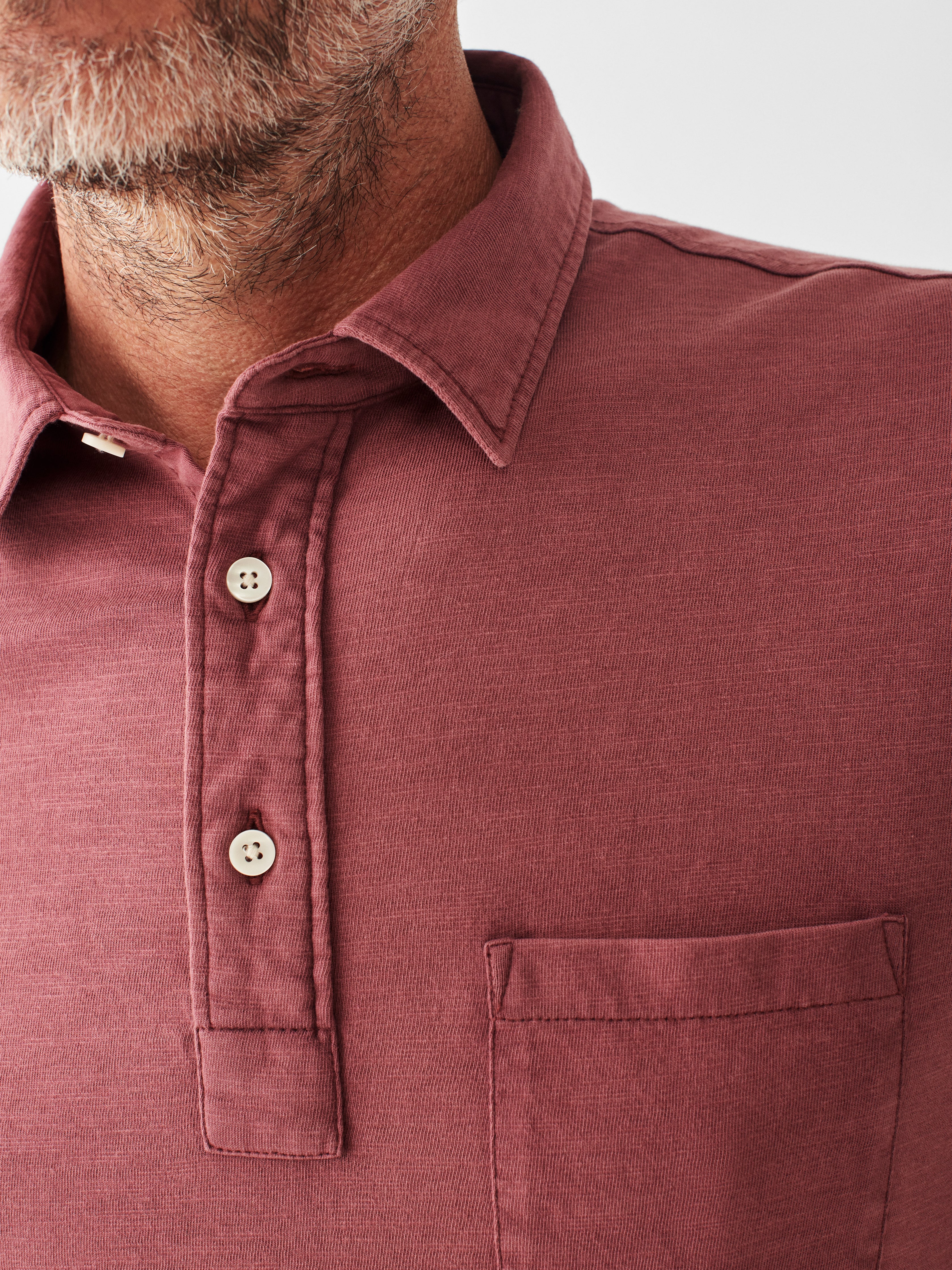 Sunwashed Polo - Plum Wine
