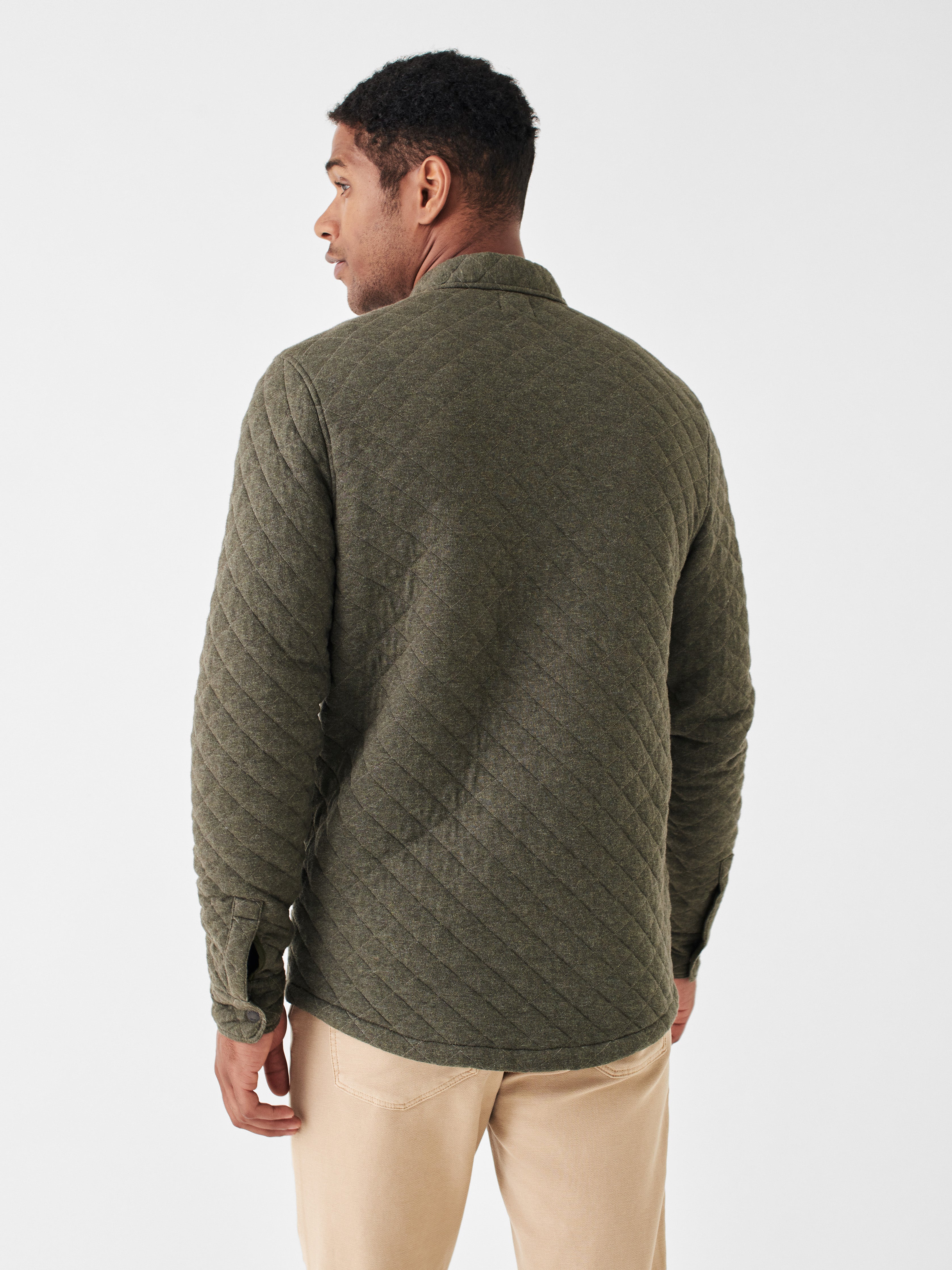*SEPT* Epic Quilted Fleece CPO - Olive Melange