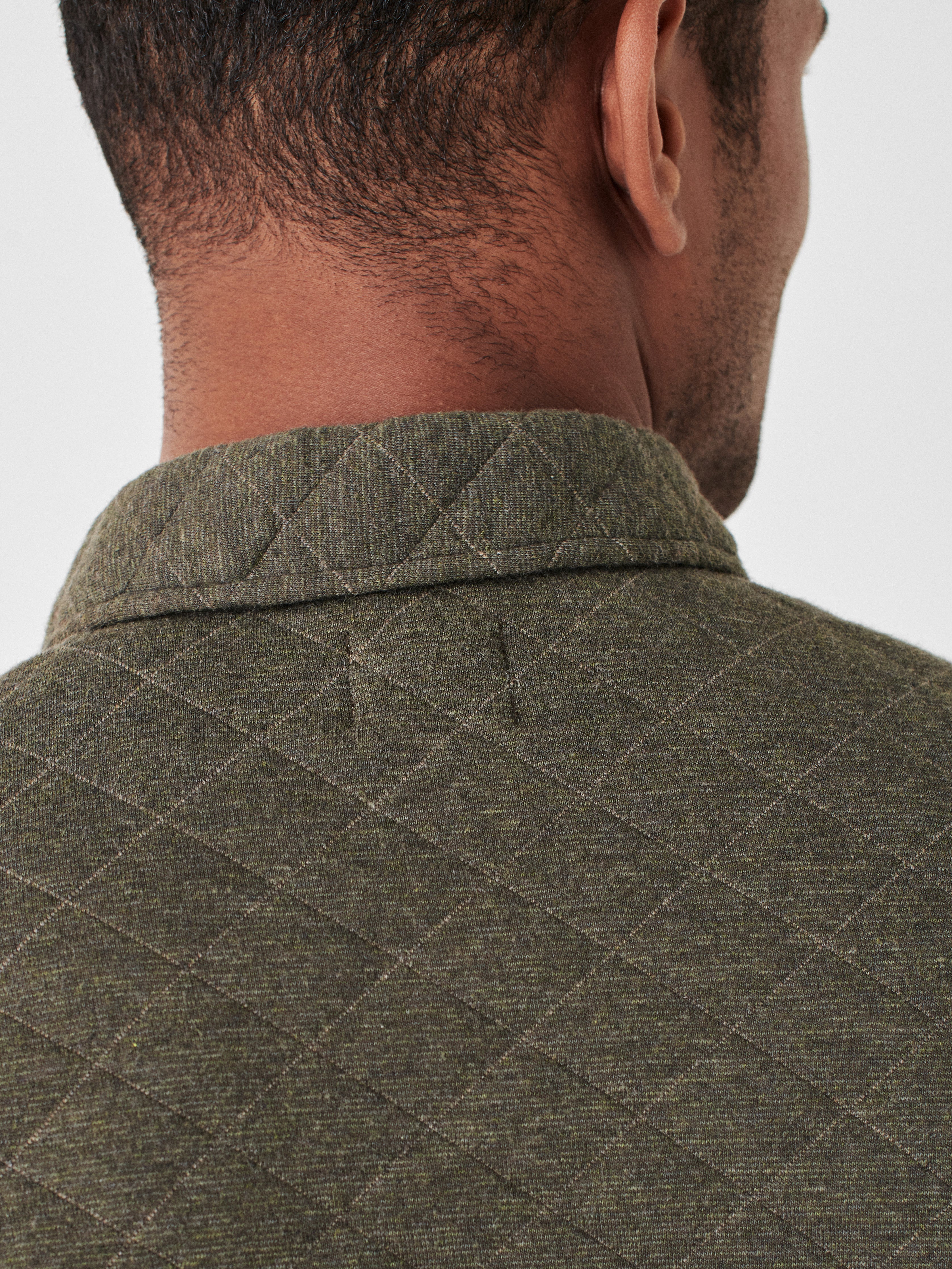 *SEPT* Epic Quilted Fleece CPO - Olive Melange