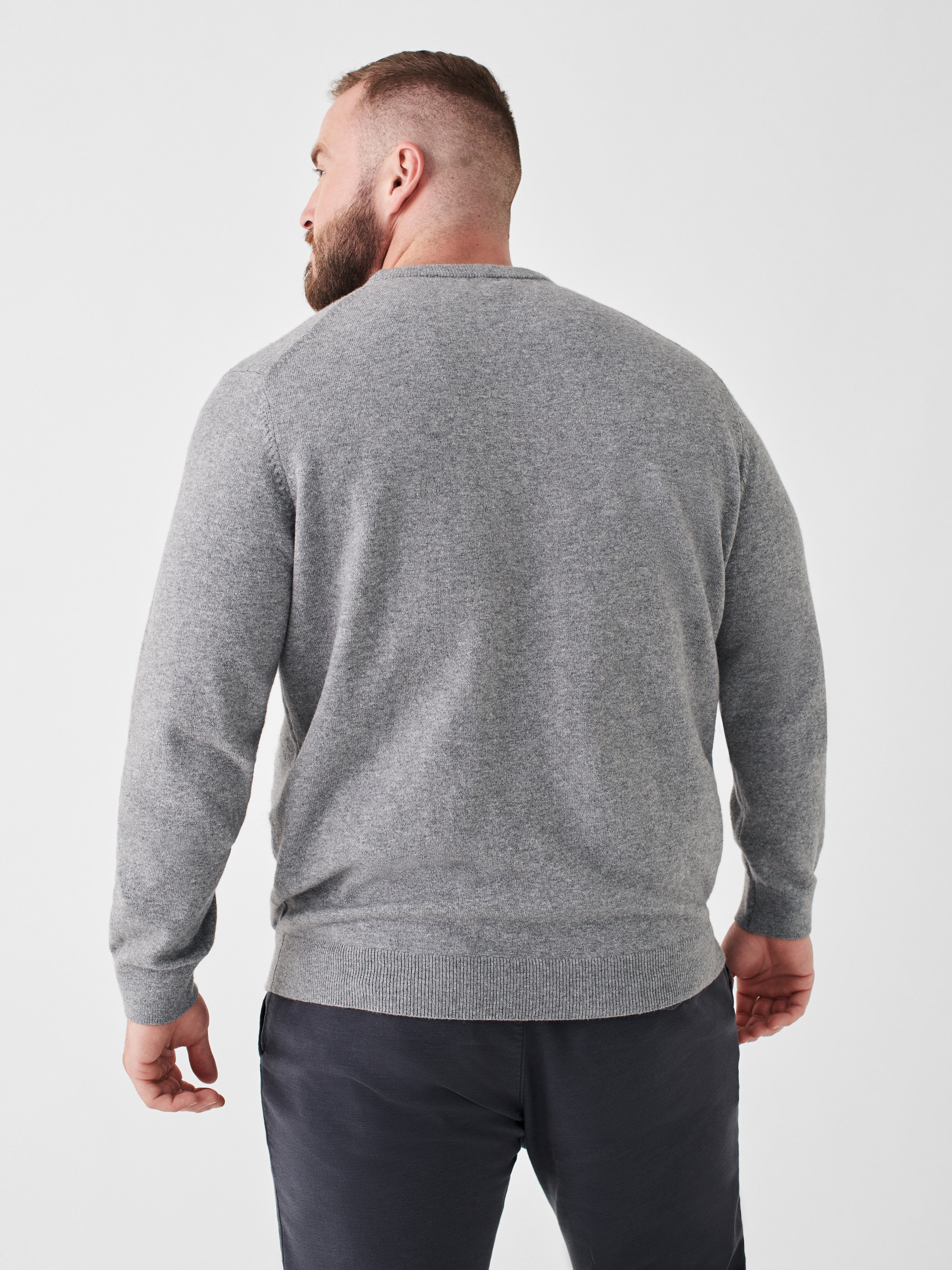 Mountain Crew Sweater - Light Grey Heather
