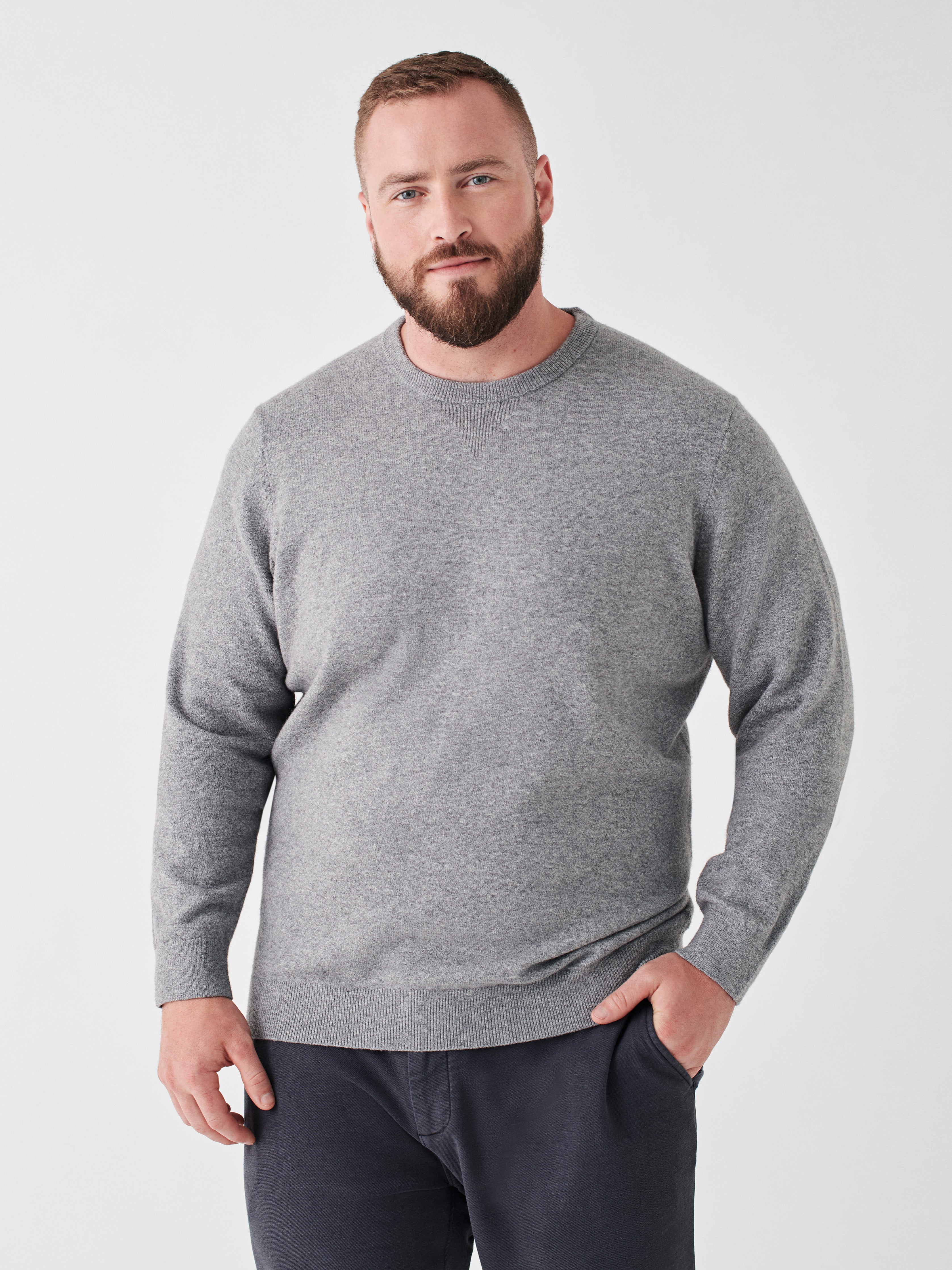 Mountain Crew Sweater - Light Grey Heather