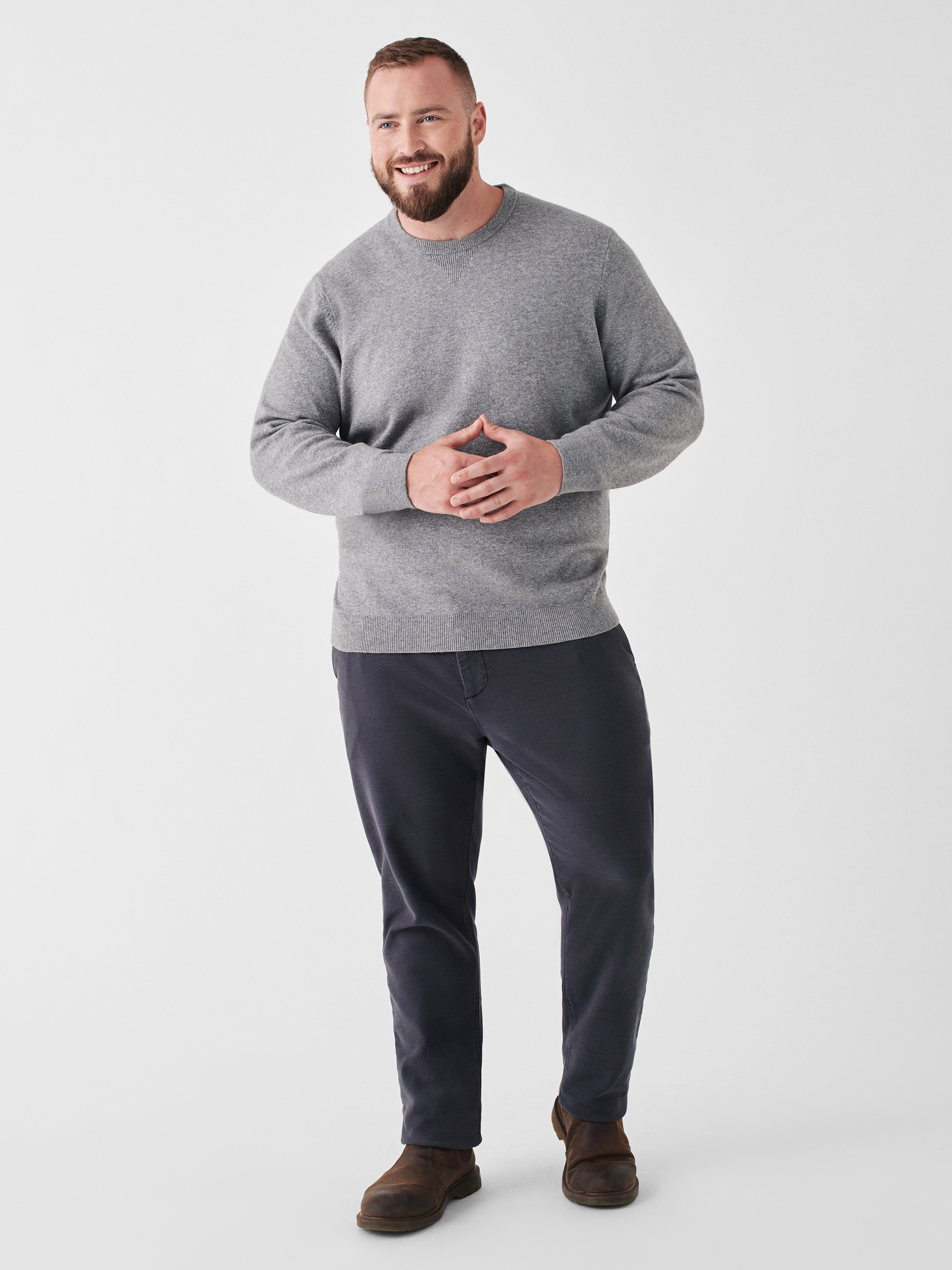 Mountain Crew Sweater - Light Grey Heather