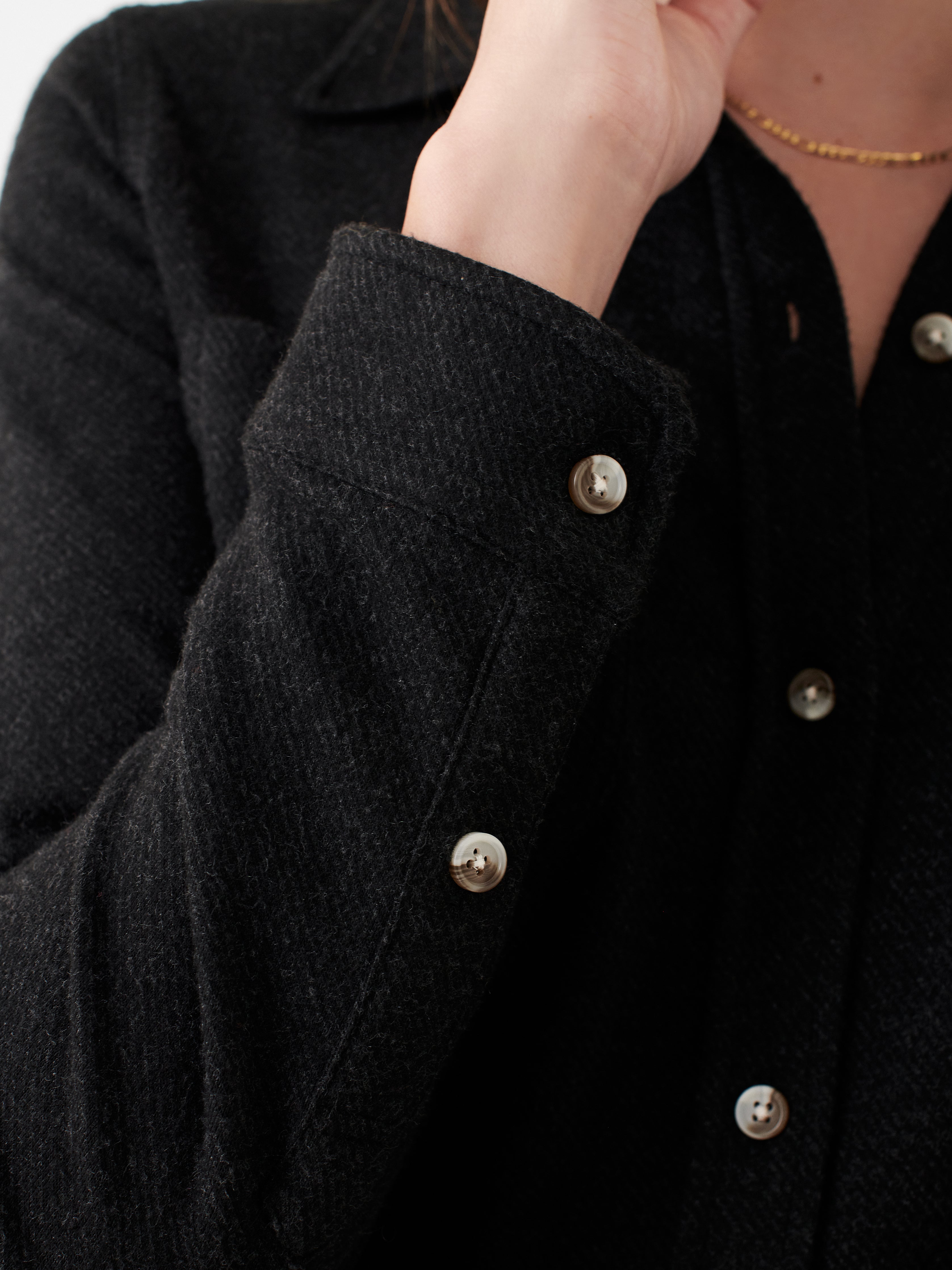 Legend™ Sweater Shirt - Heathered Black Twill