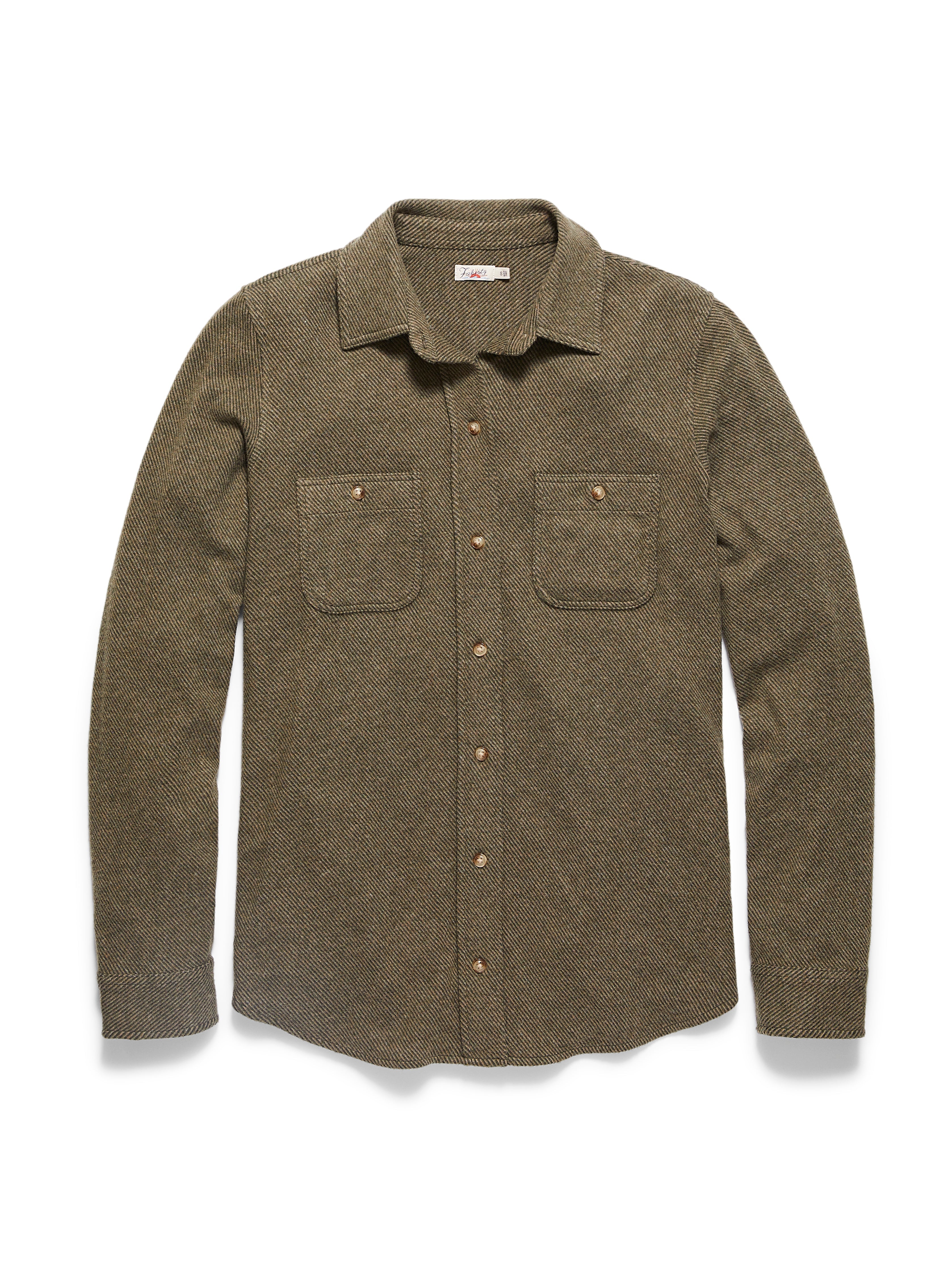 Legend™ Sweater Shirt - Olive Melange Twill