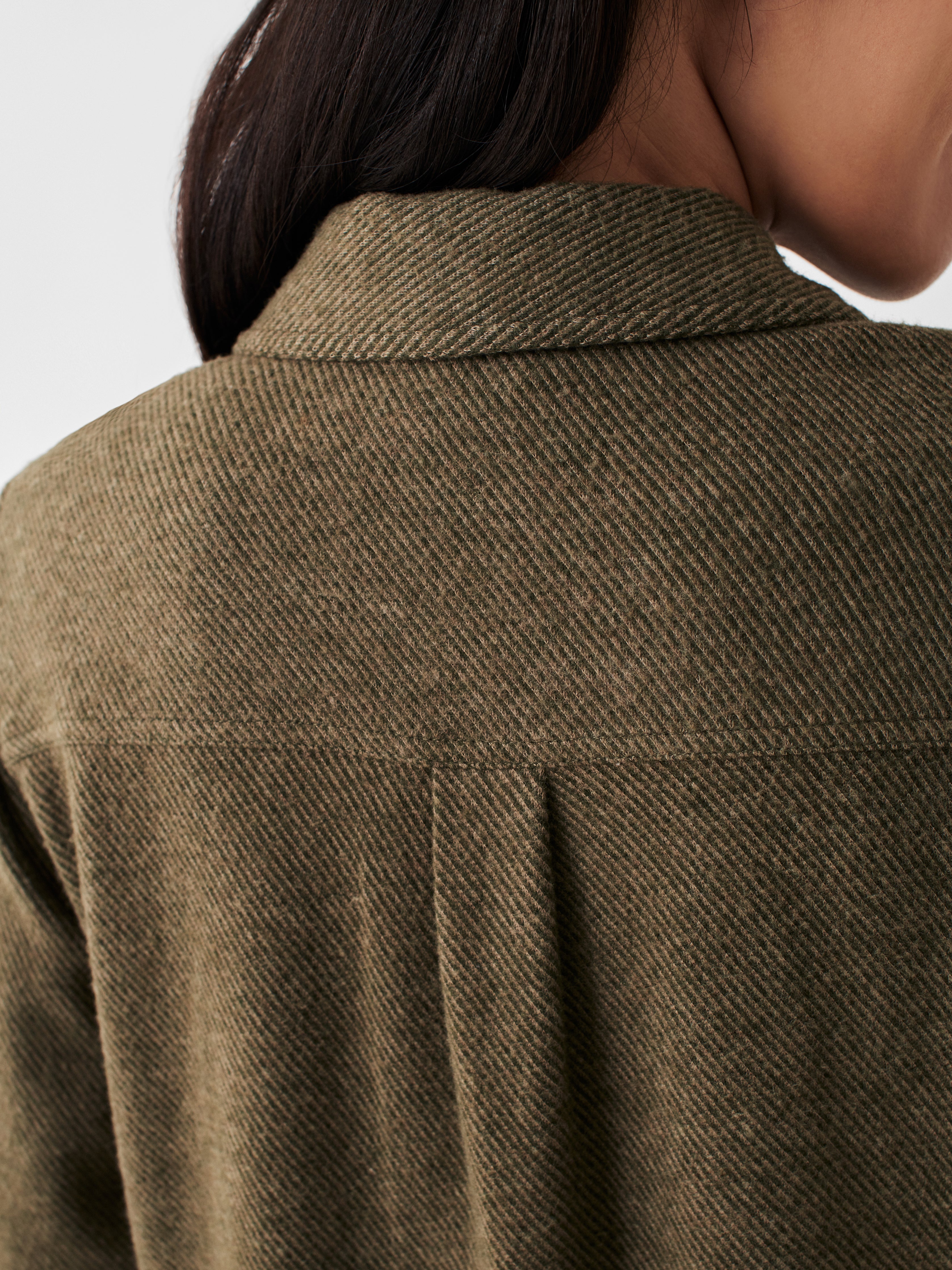 Legend™ Sweater Shirt - Olive Melange Twill