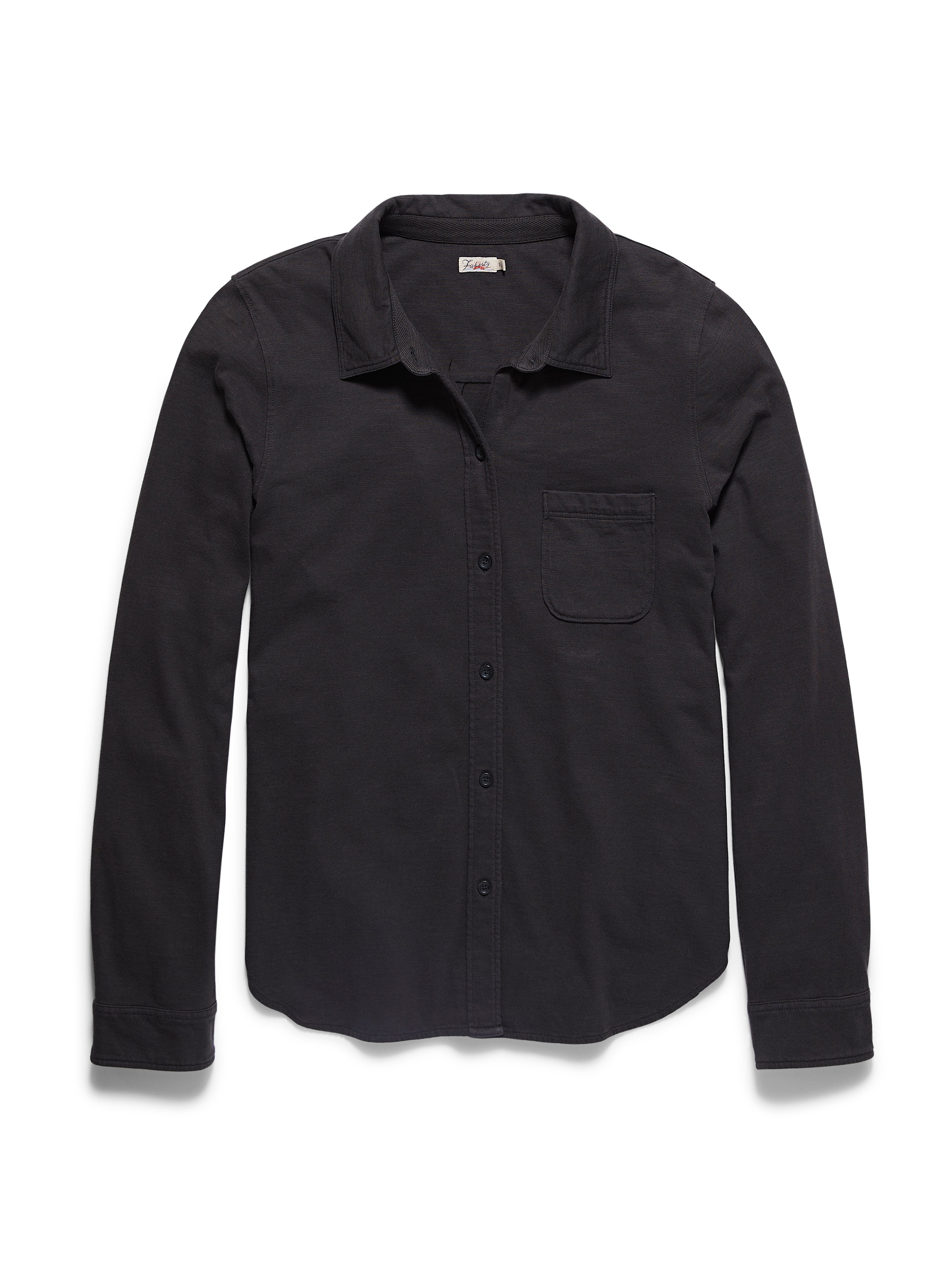 Sunwashed Knit Shirt - Washed Black