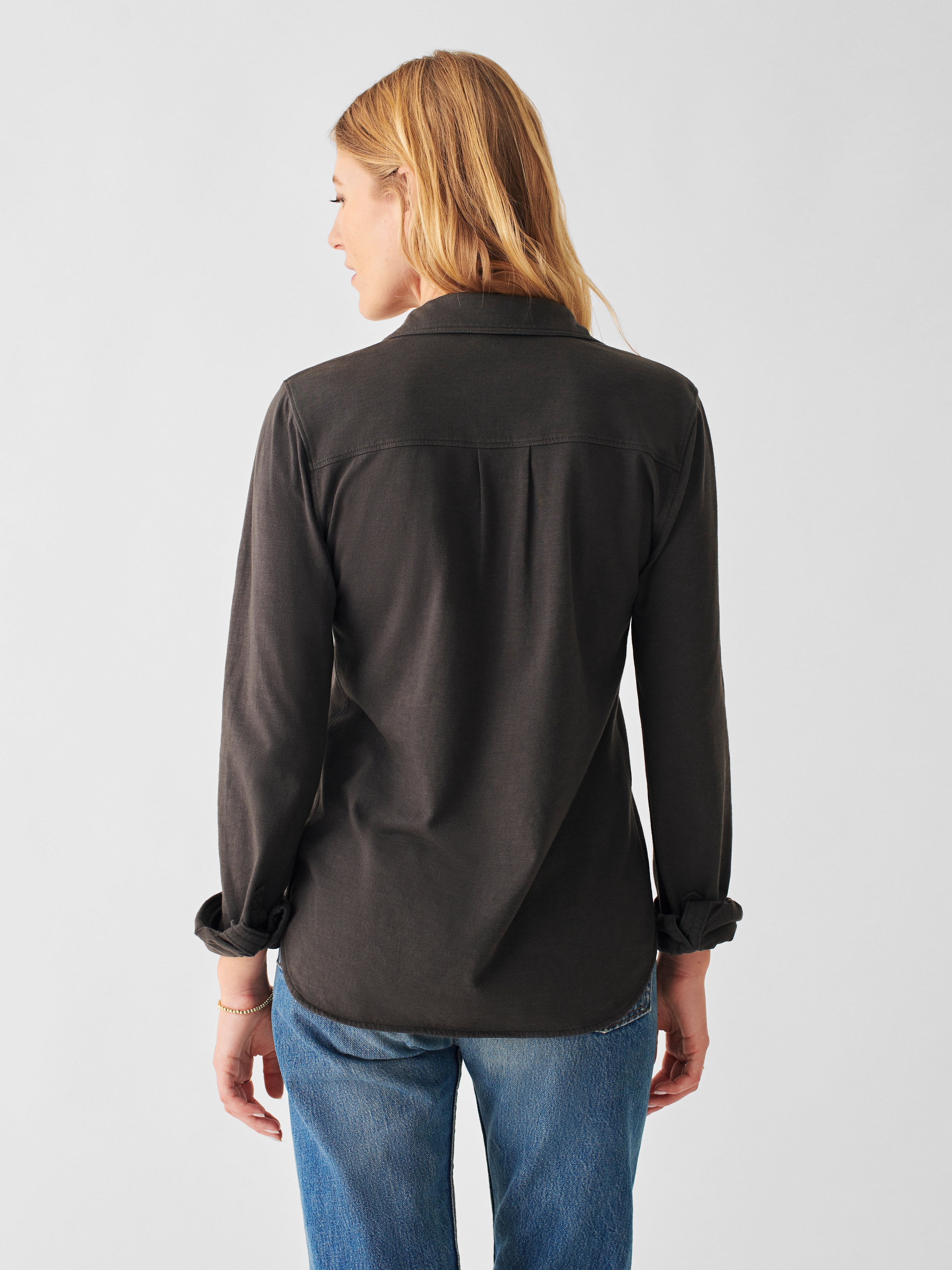 Sunwashed Knit Shirt - Washed Black