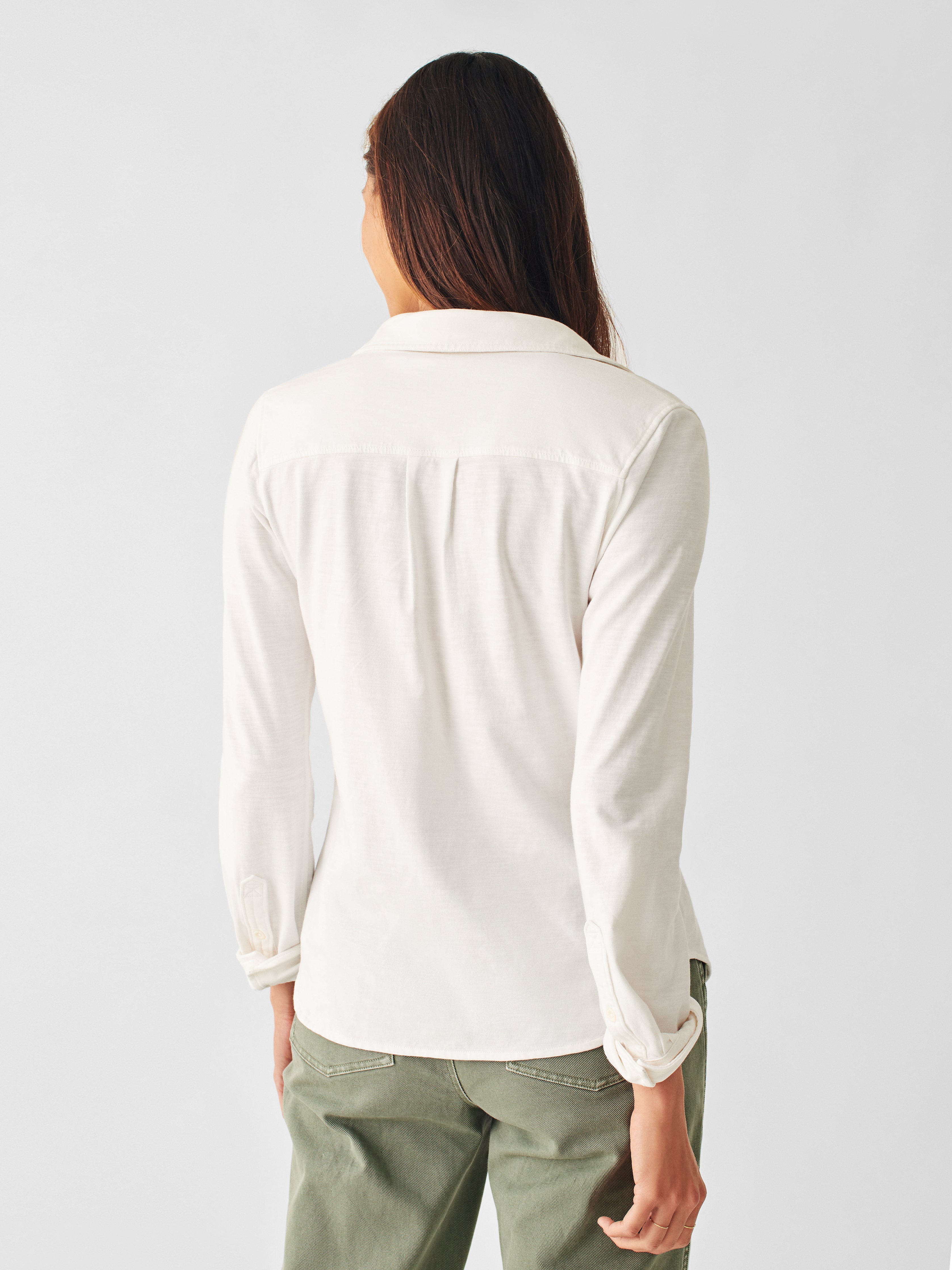 Sunwashed Knit Shirt - White