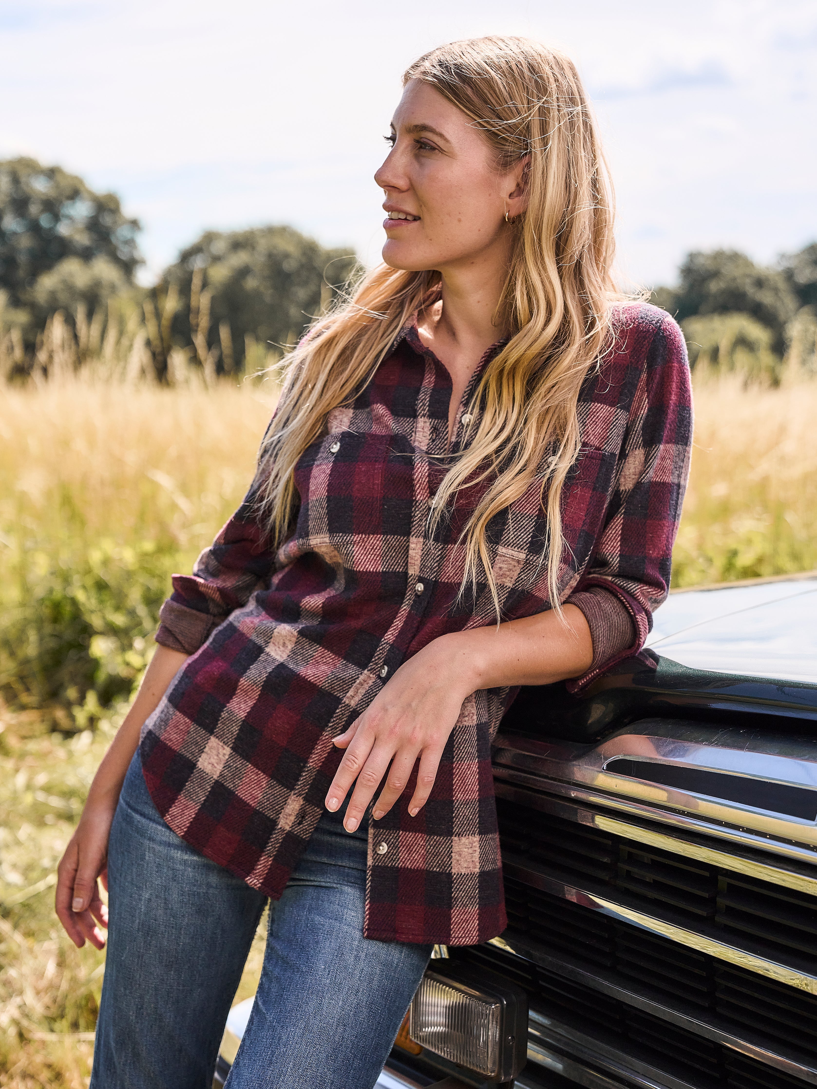 Legend™ Sweater Shirt - Burchfield Plaid