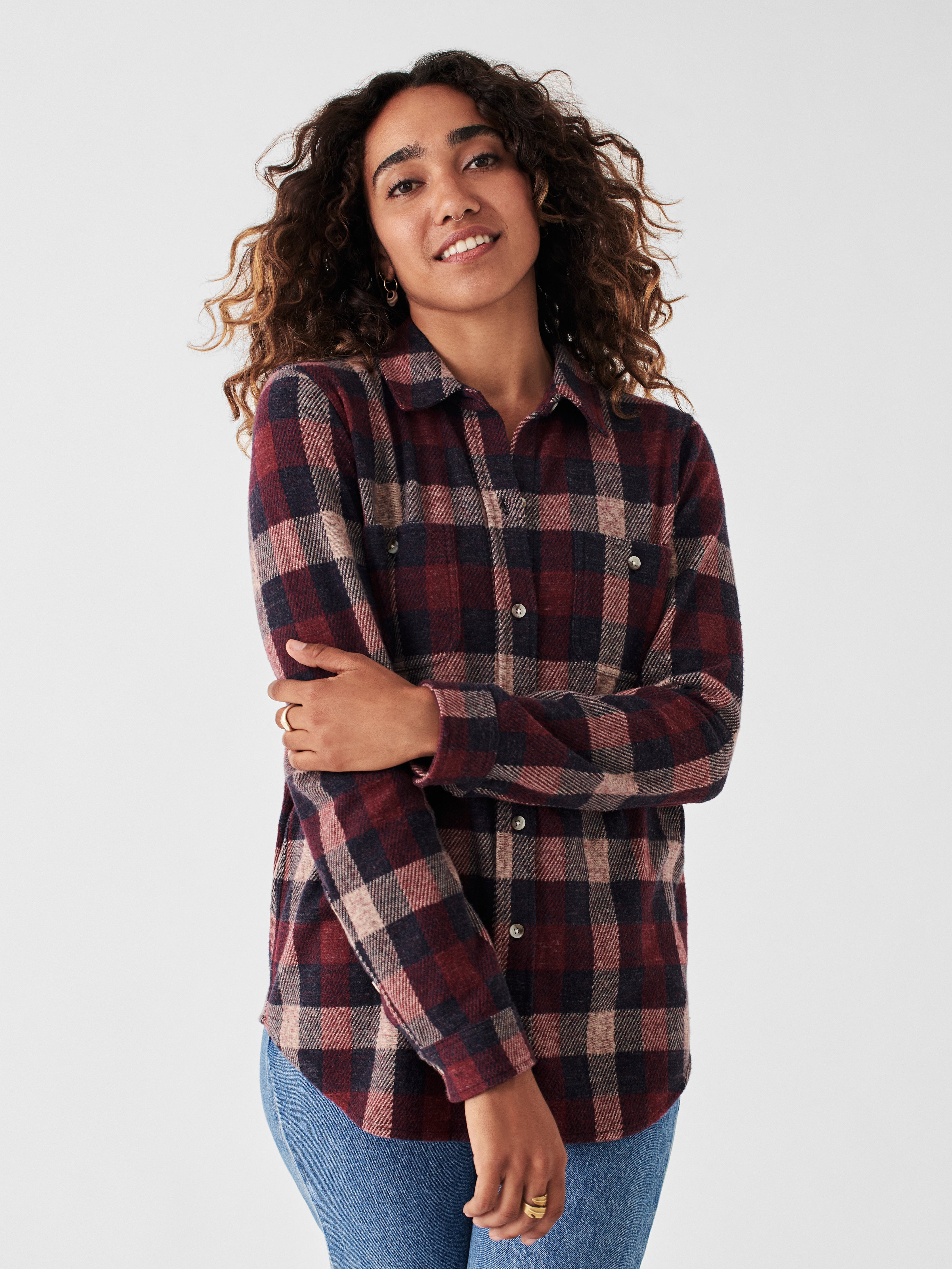 Legend™ Sweater Shirt - Burchfield Plaid