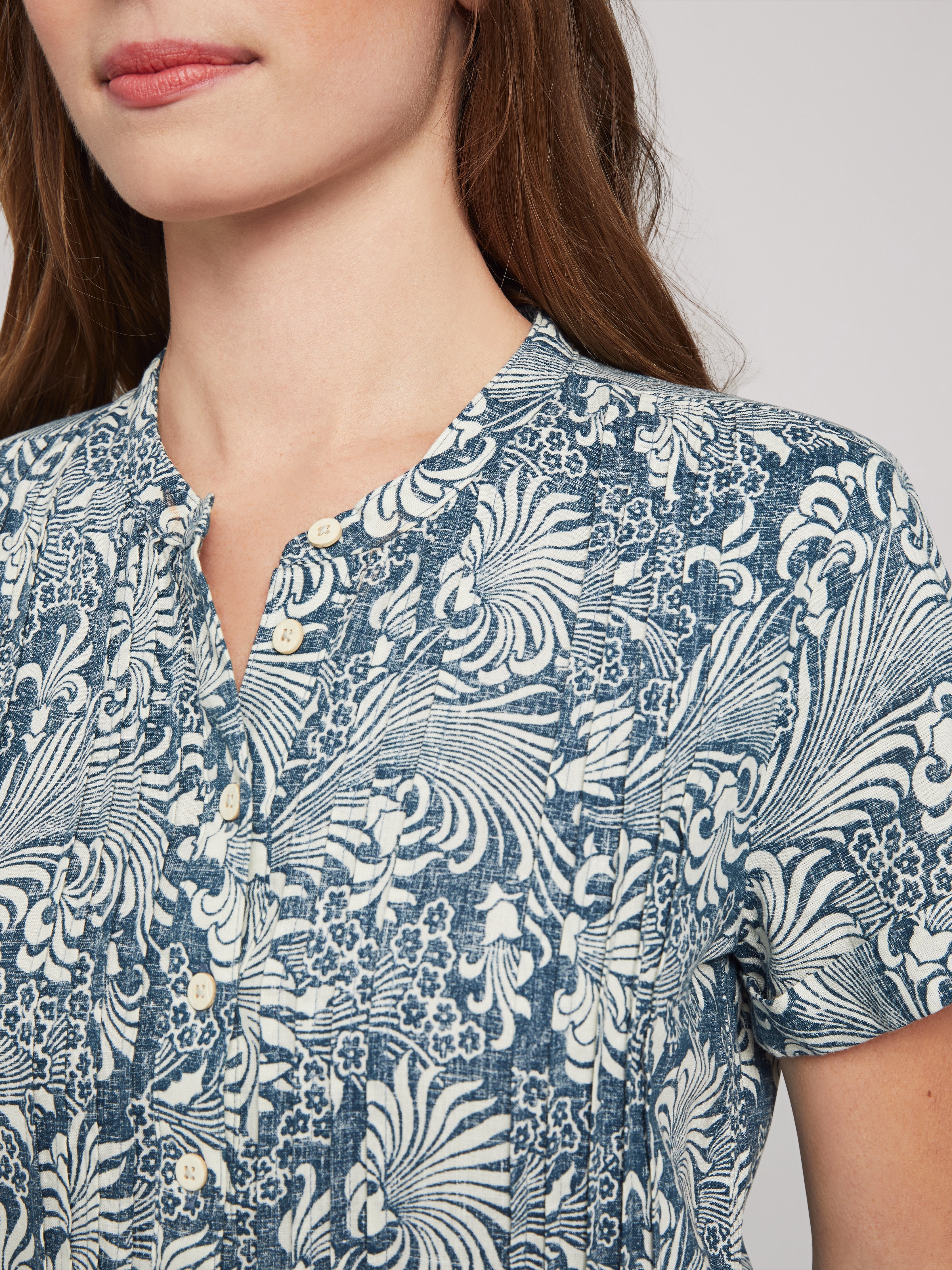 Gemina Dress - Blue Kyoto Blossom