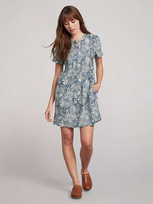 Gemina Dress - Blue Kyoto Blossom