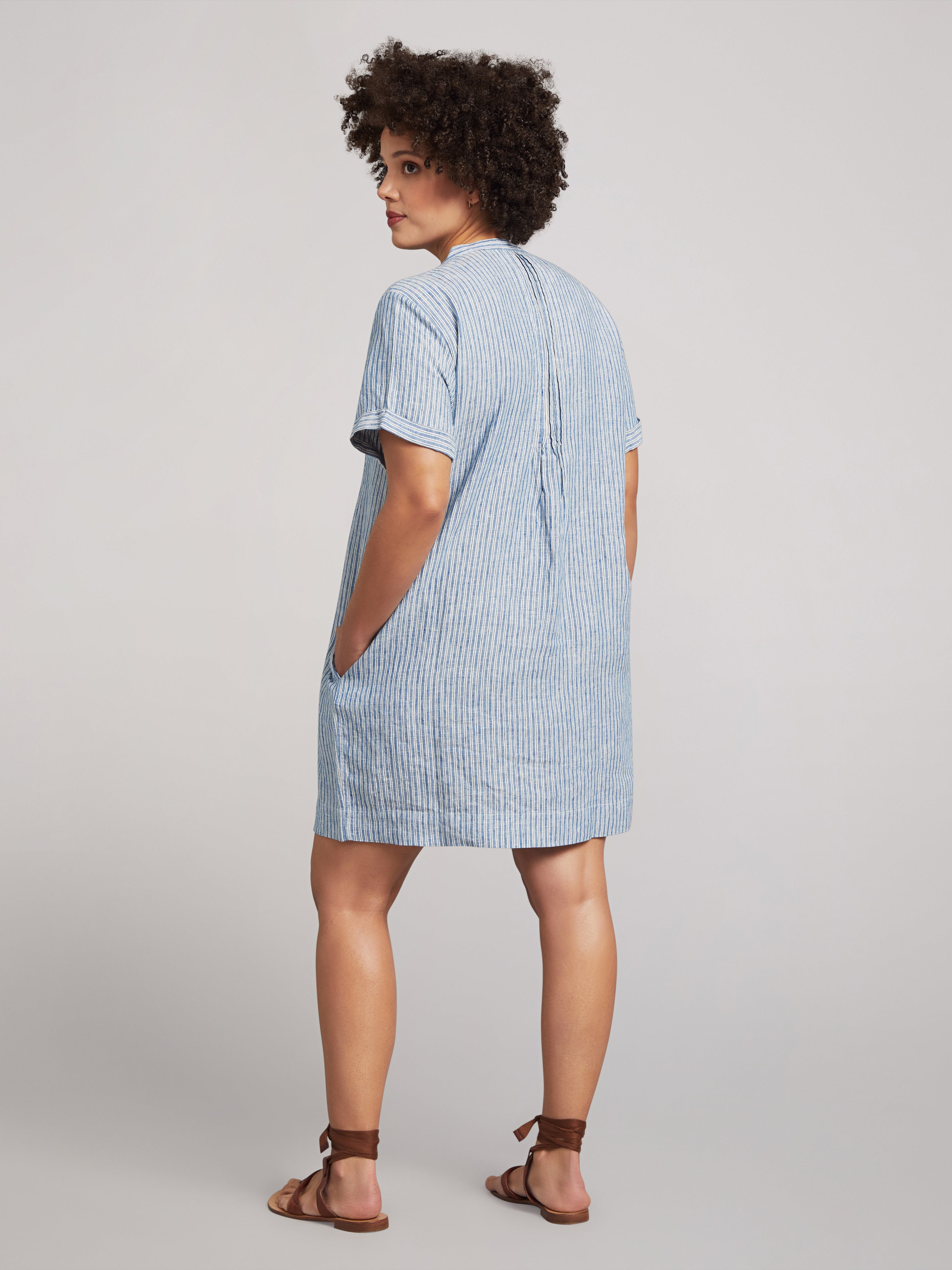 Gemina Dress - Railroad Stripe