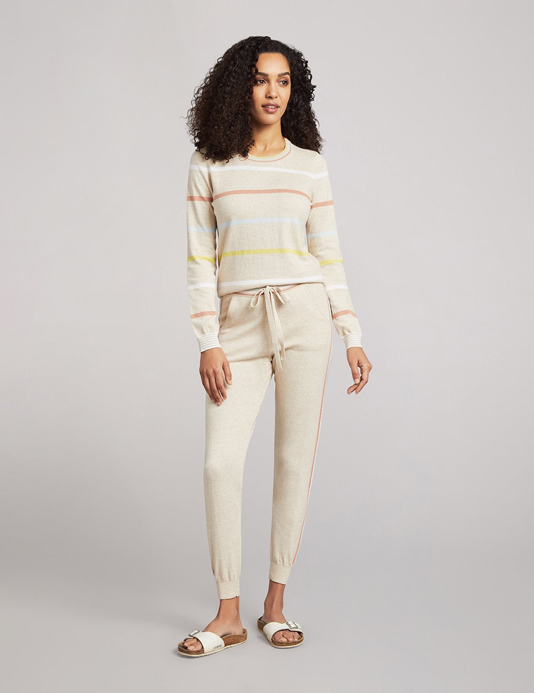 Surf Sweater - Oat Stripe