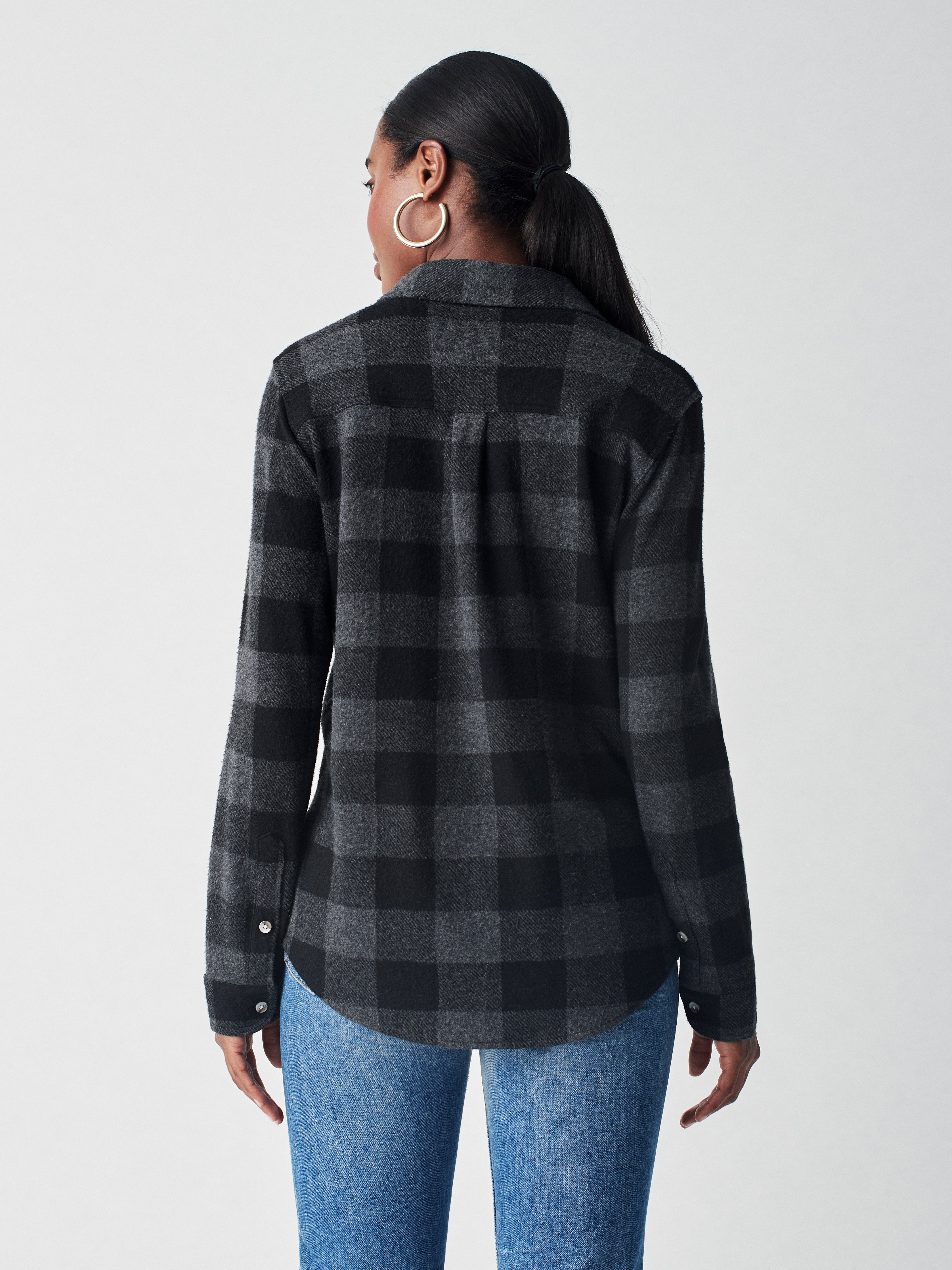 Legend™ Sweater Shirt - Charcoal Black Buffalo