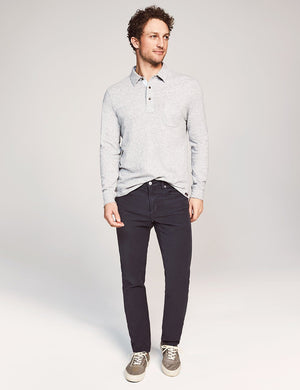 Stretch Terry 5-Pocket Pant - Navy