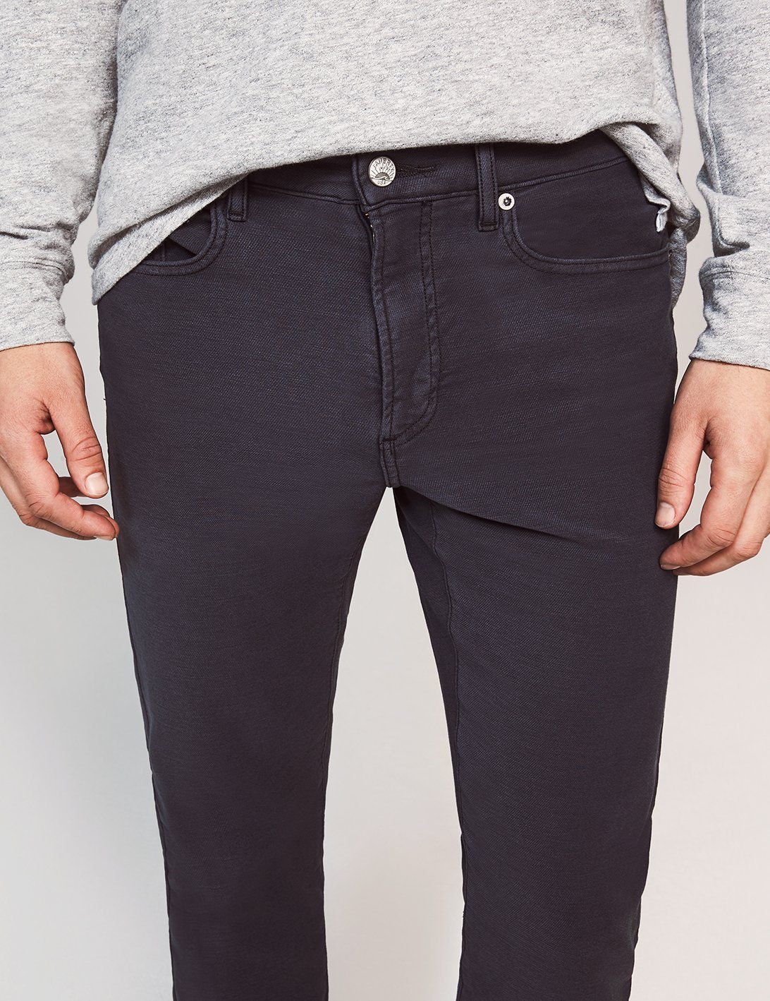 Stretch Terry 5-Pocket Pant - Navy