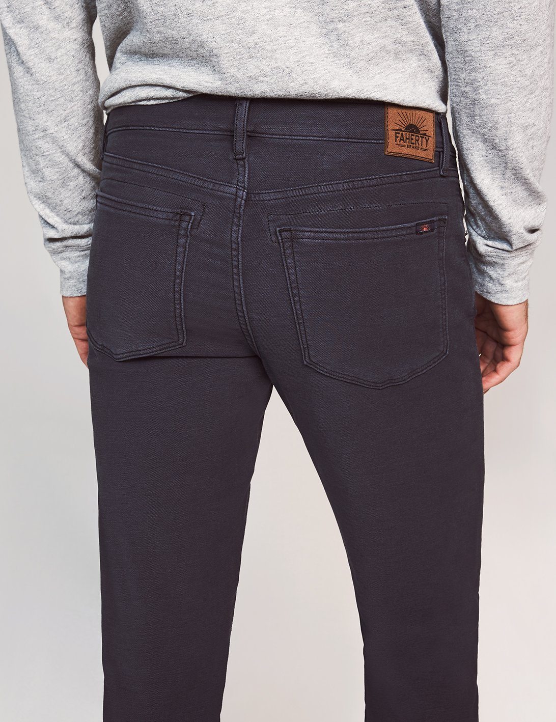 Stretch Terry 5-Pocket Pant - Navy