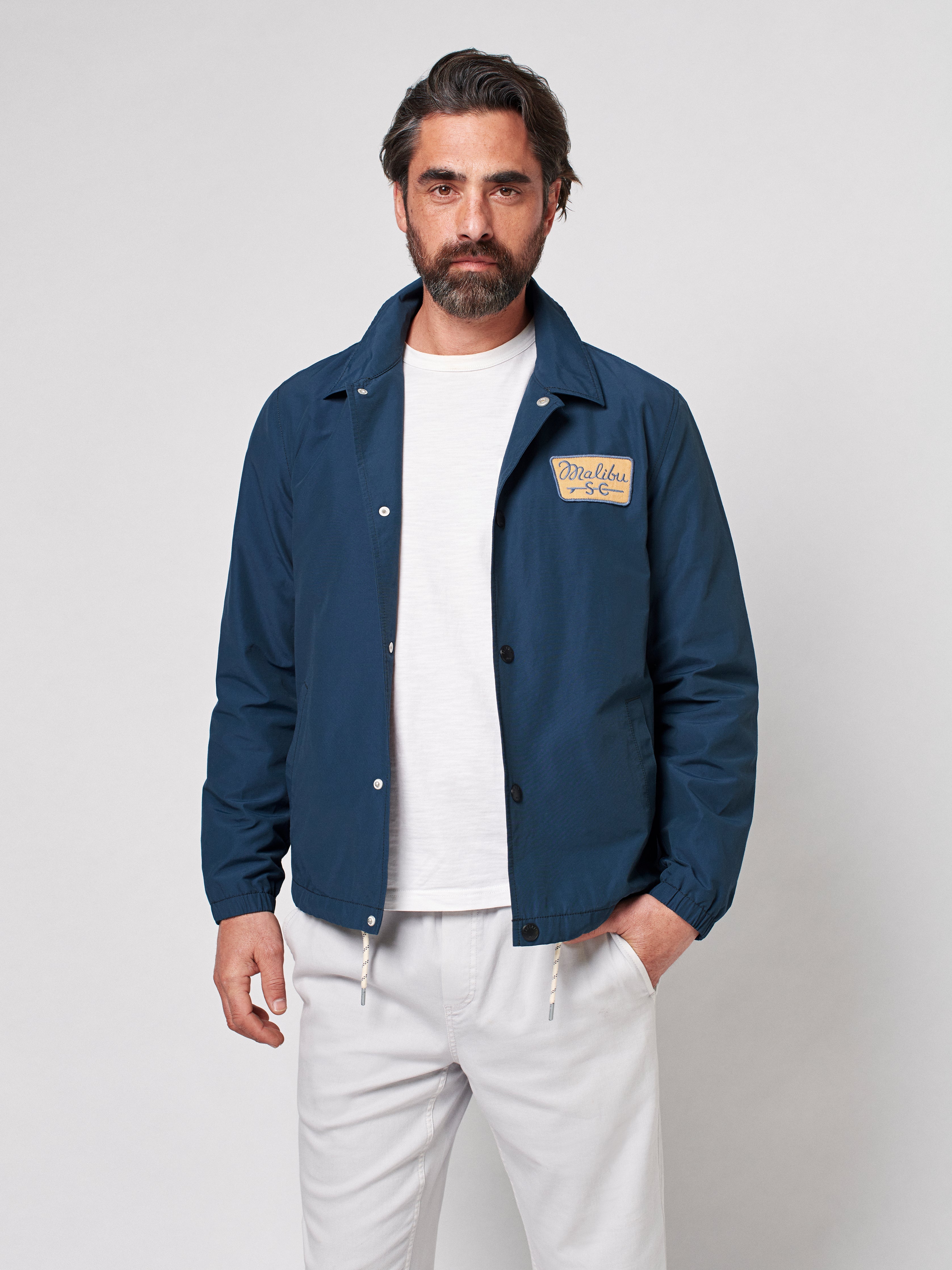 Shoreside Coaches Jacket - Navy Sea