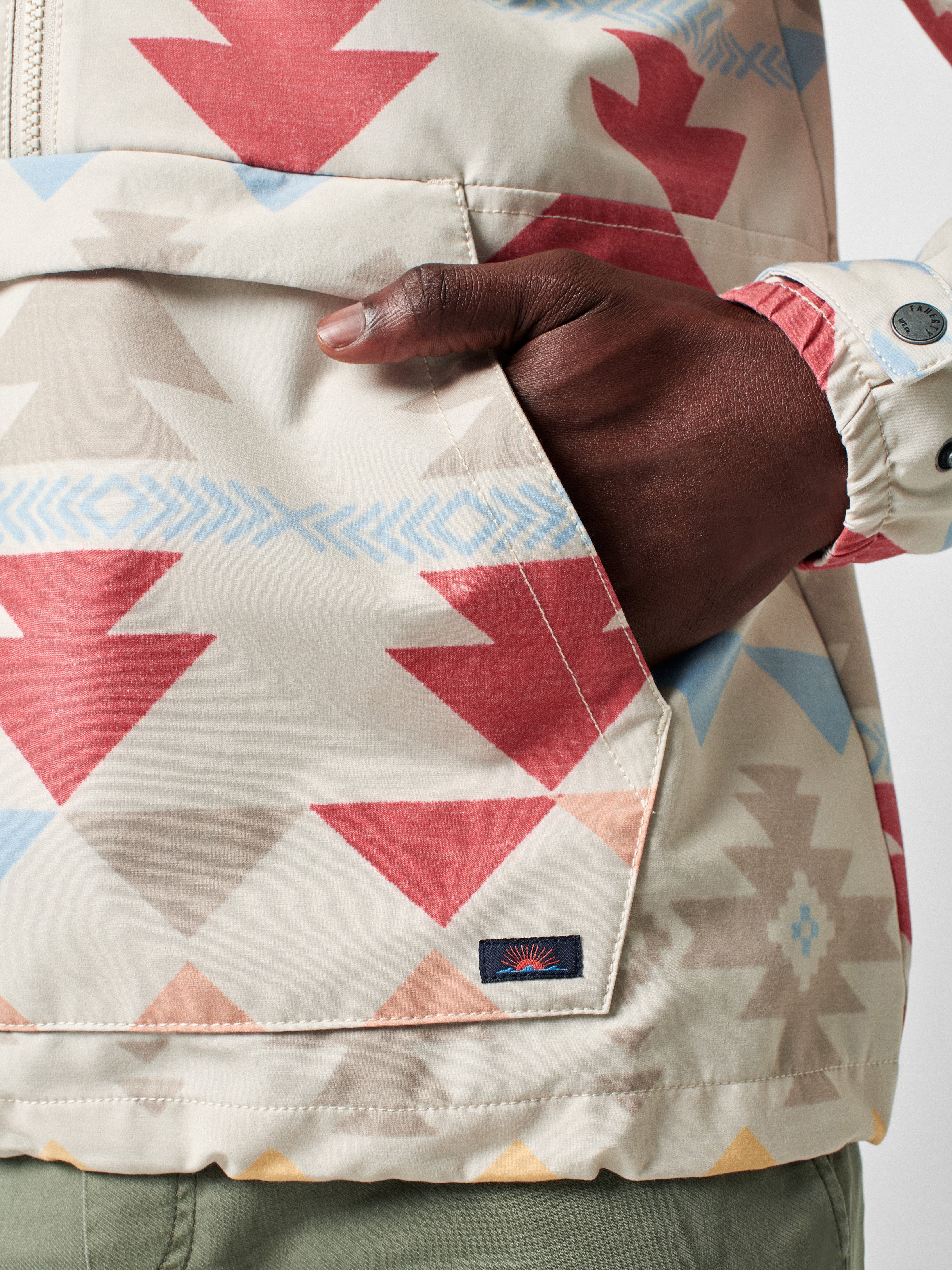 Doug Good Feather Printed Anorak - Six Rivers Sunrise