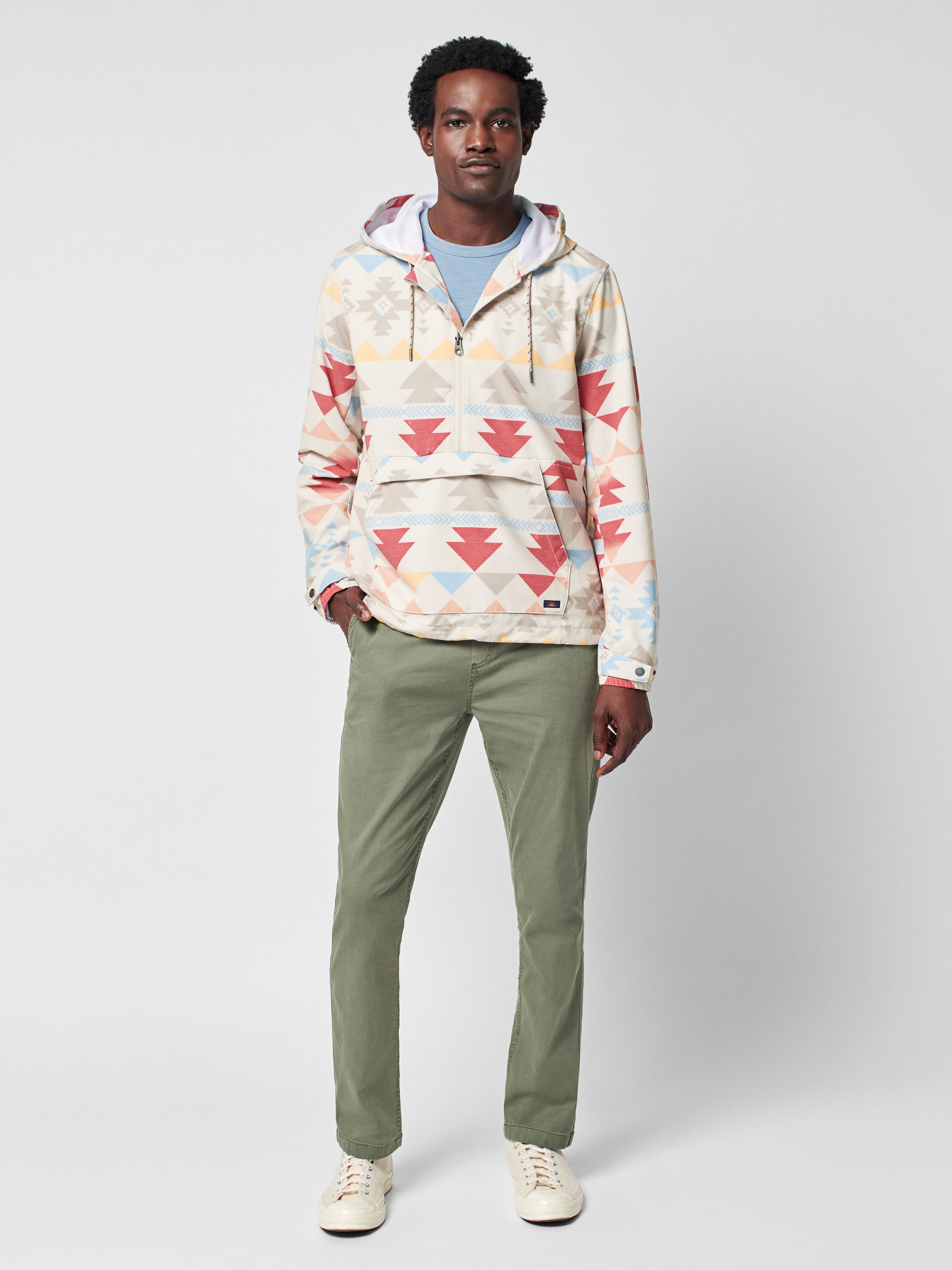 Doug Good Feather Printed Anorak - Six Rivers Sunrise
