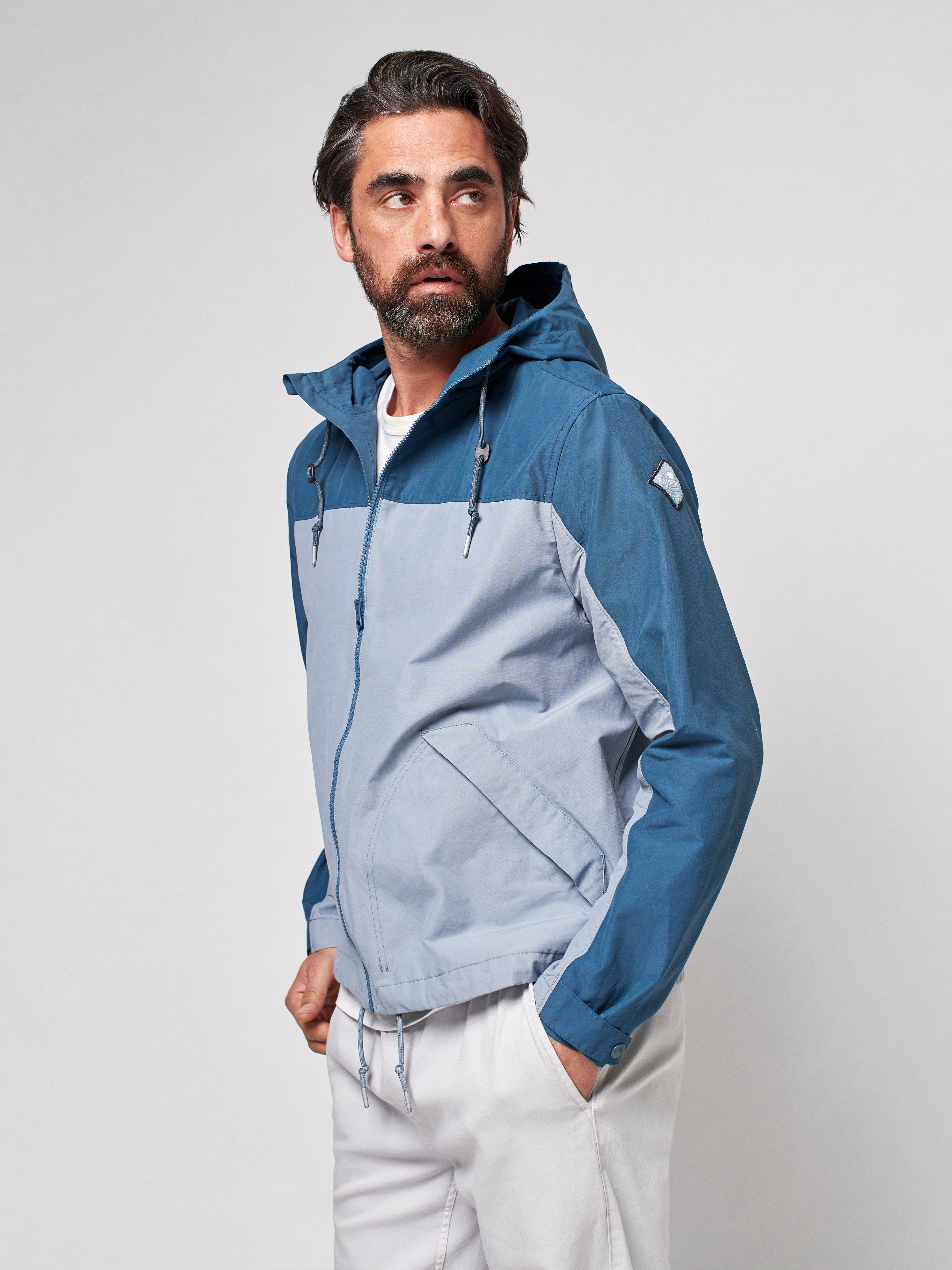 Rain Anorak - Blue Water/Grey Smoke