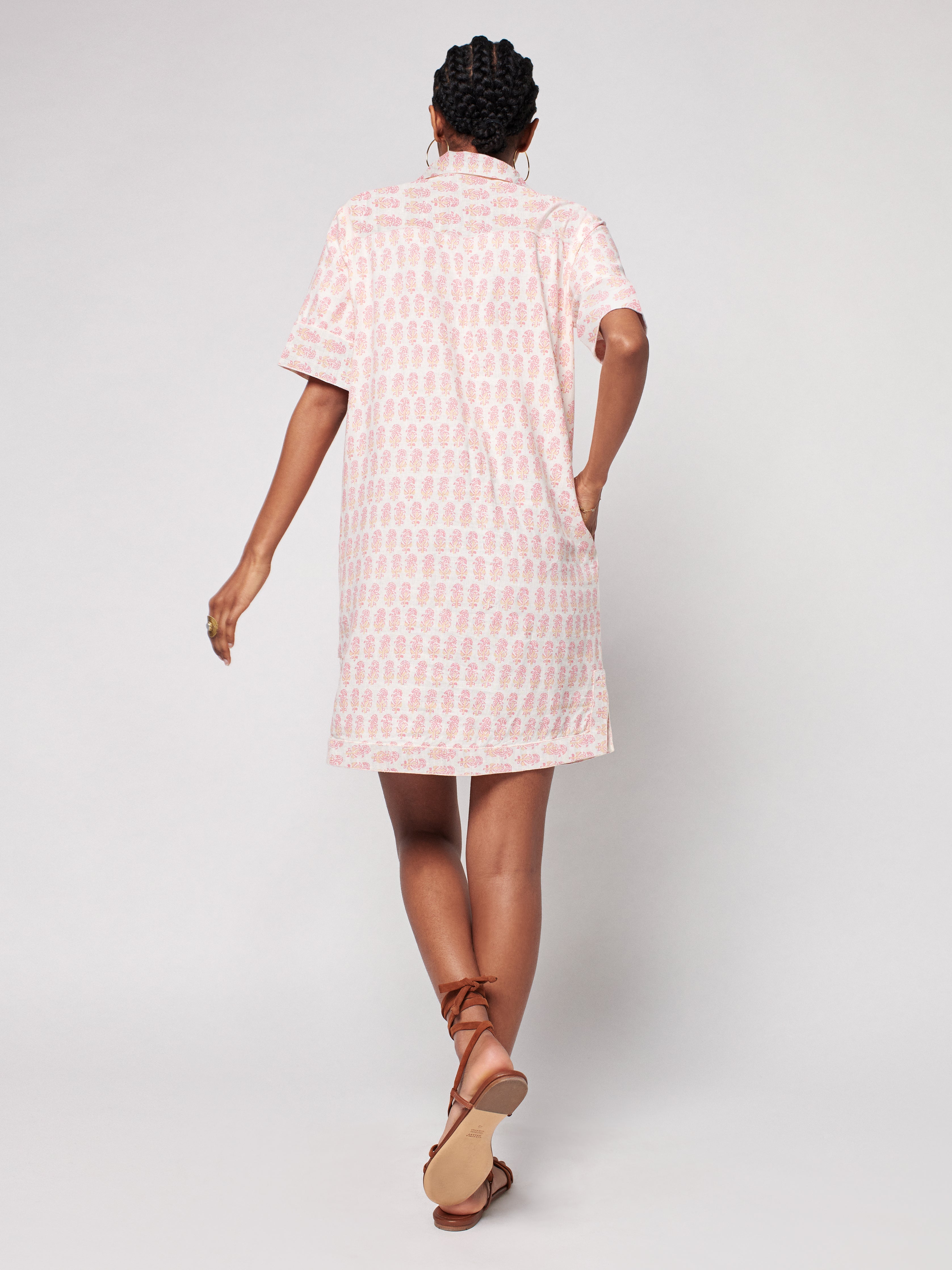 Rae Dress - Pink Taj Floral