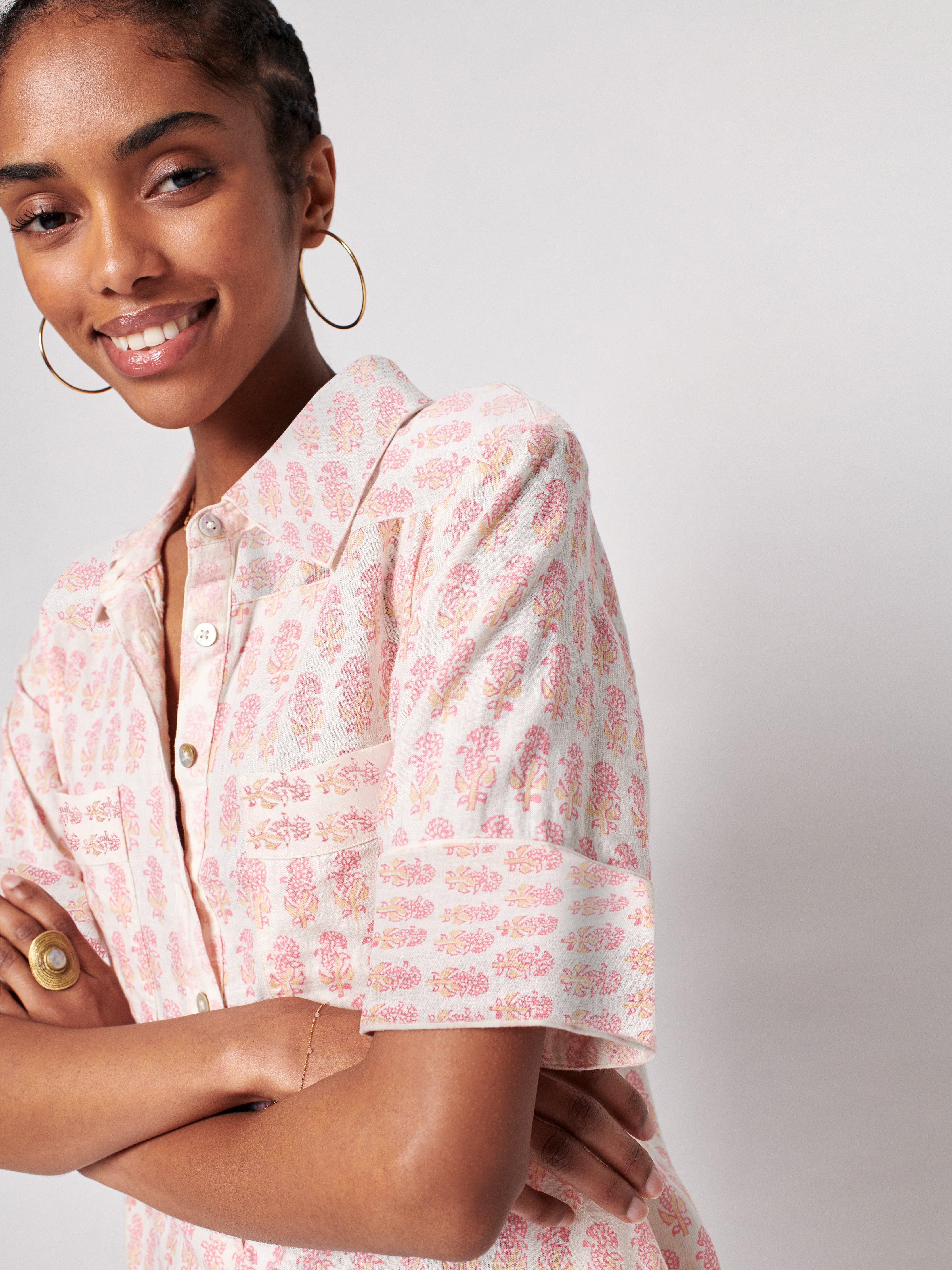Rae Dress - Pink Taj Floral