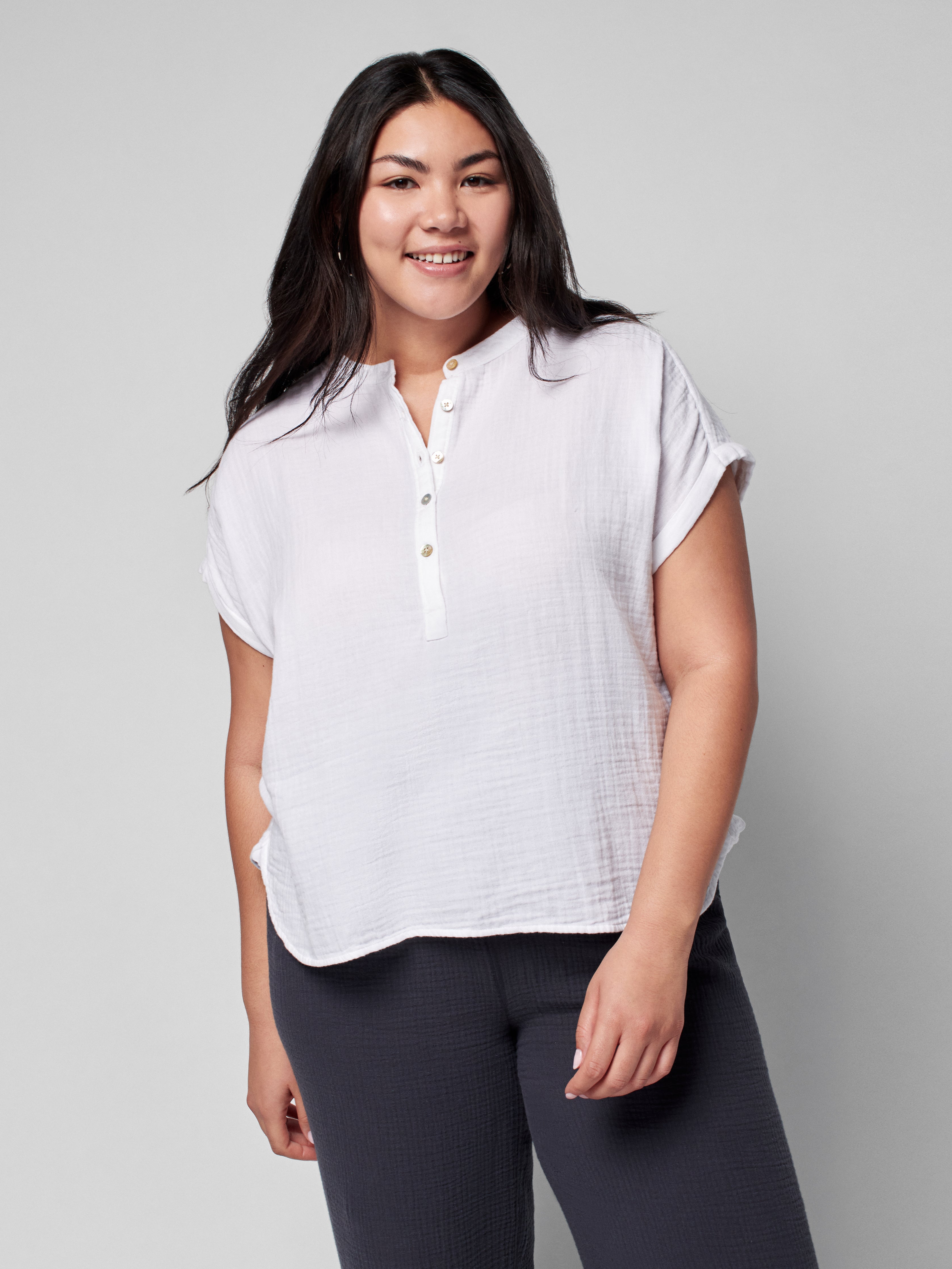 Dream Cotton Gauze Desmond Top - White *Now live w 7 variants*