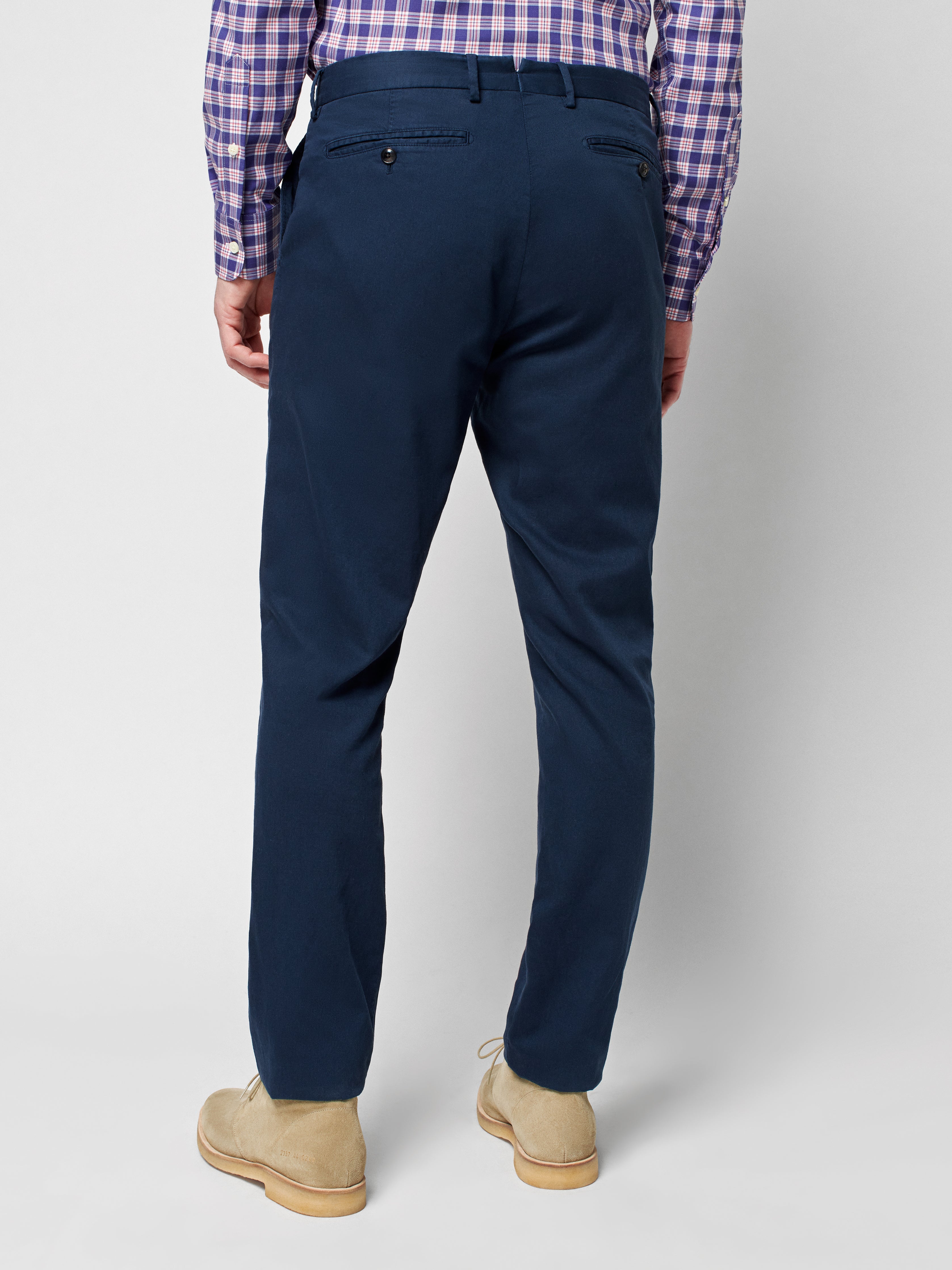 Reserve Cotton Linen Trouser - Navy