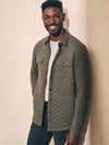 *SEPT* Epic Quilted Fleece CPO - Olive Melange