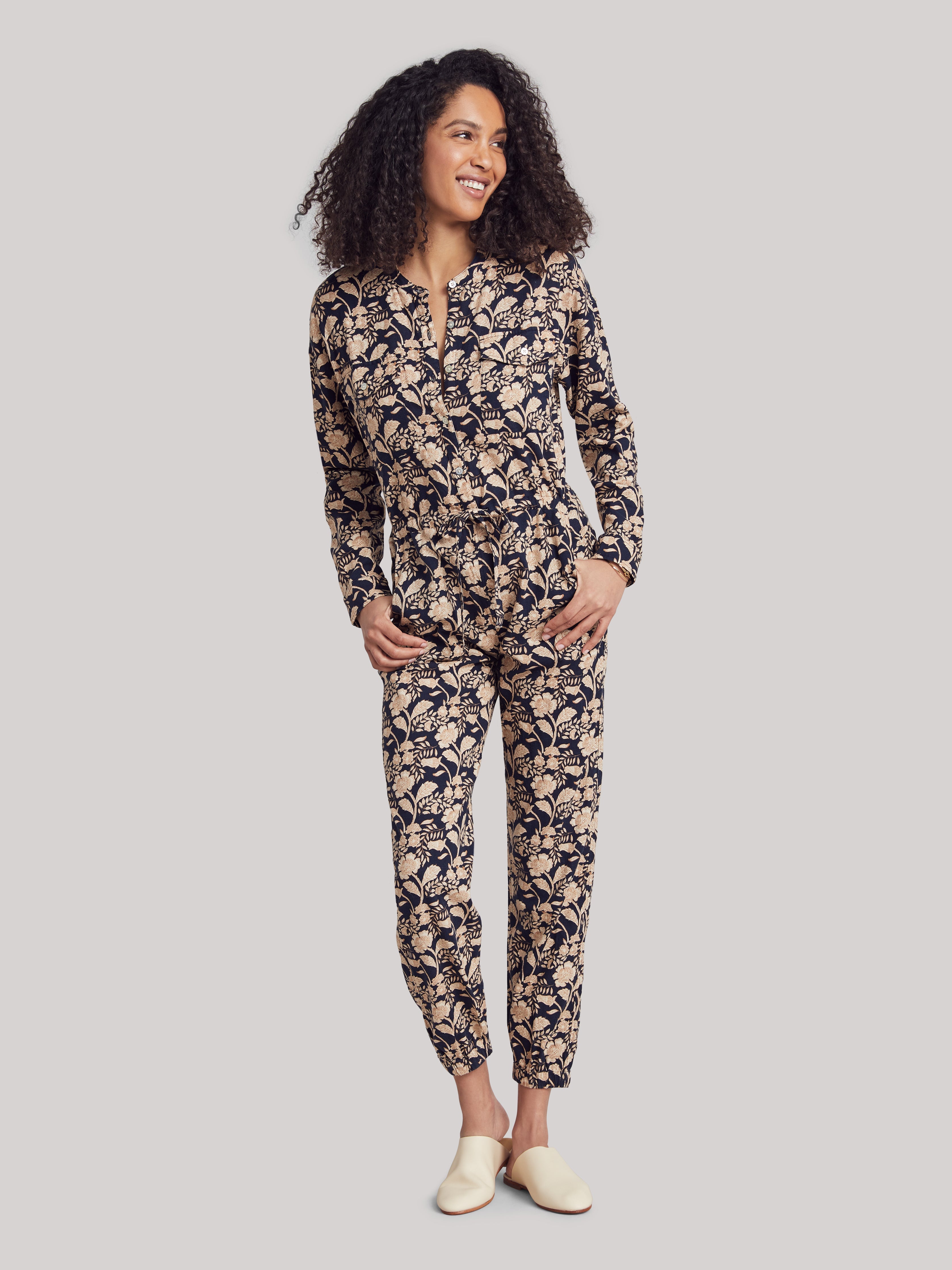Savoie Jumpsuit - Navy Avignon Meadow