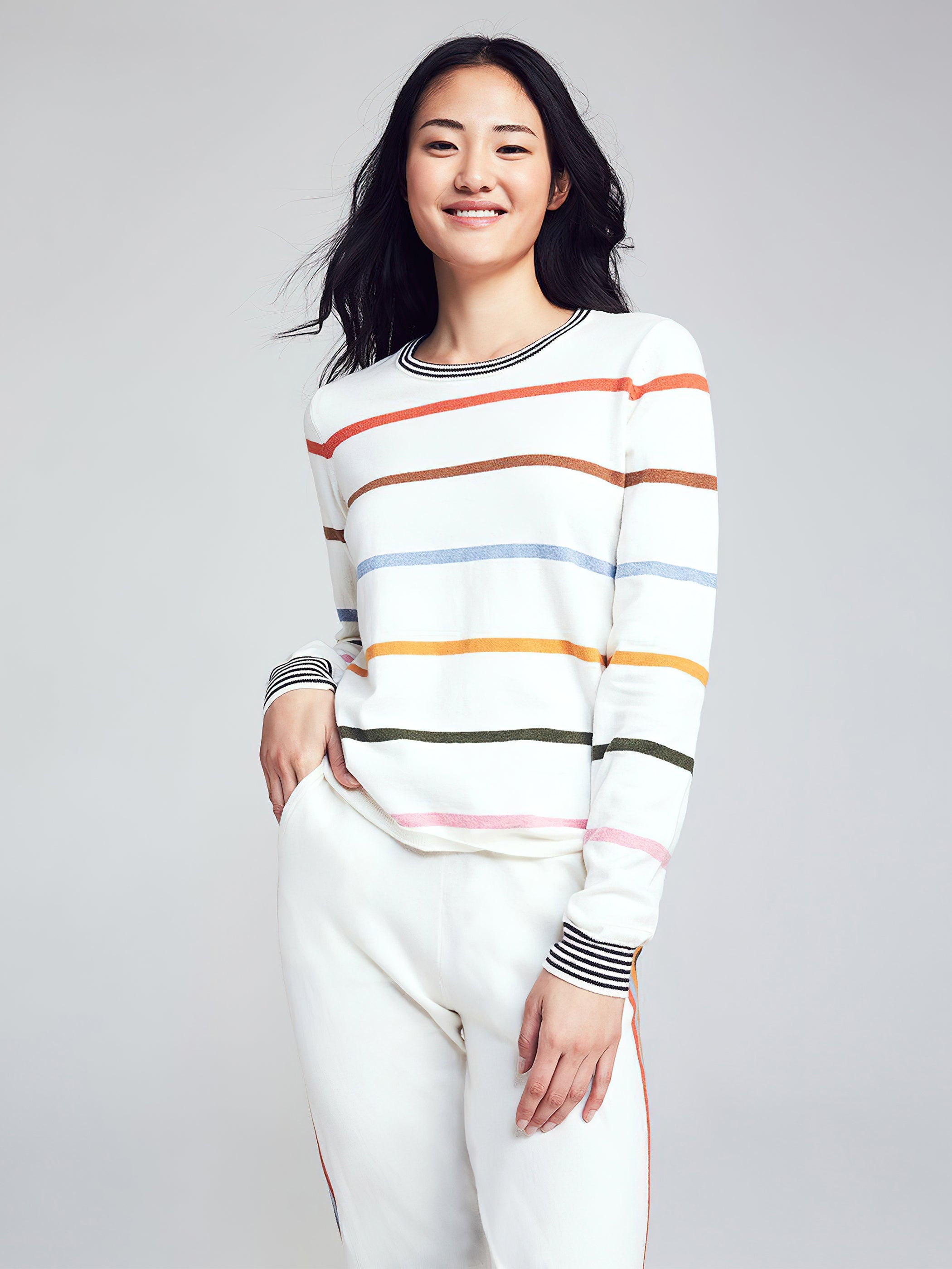 Surf Sweater - Ivory Stripe