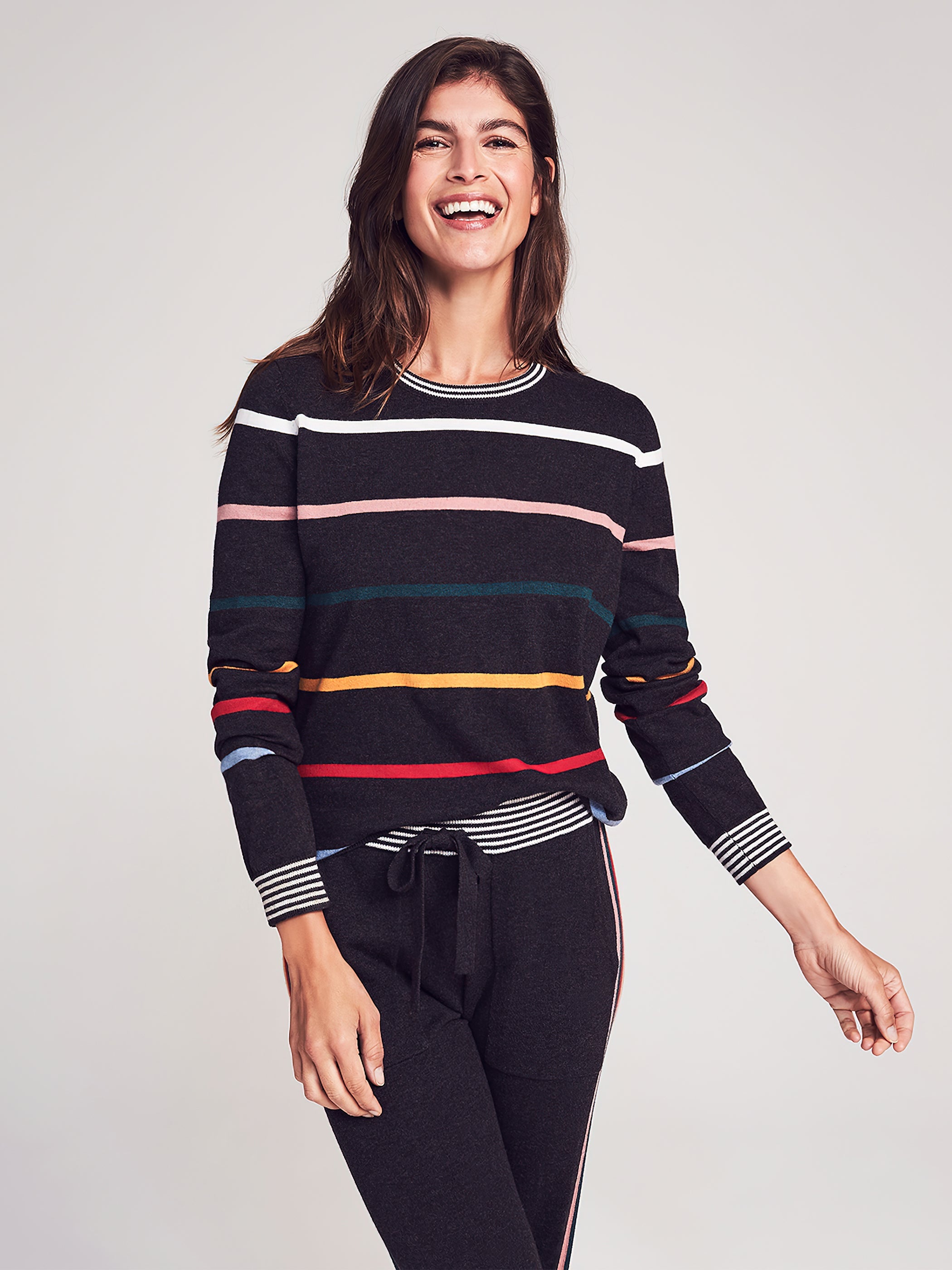 Surf Sweater - Multi Ski Stripe