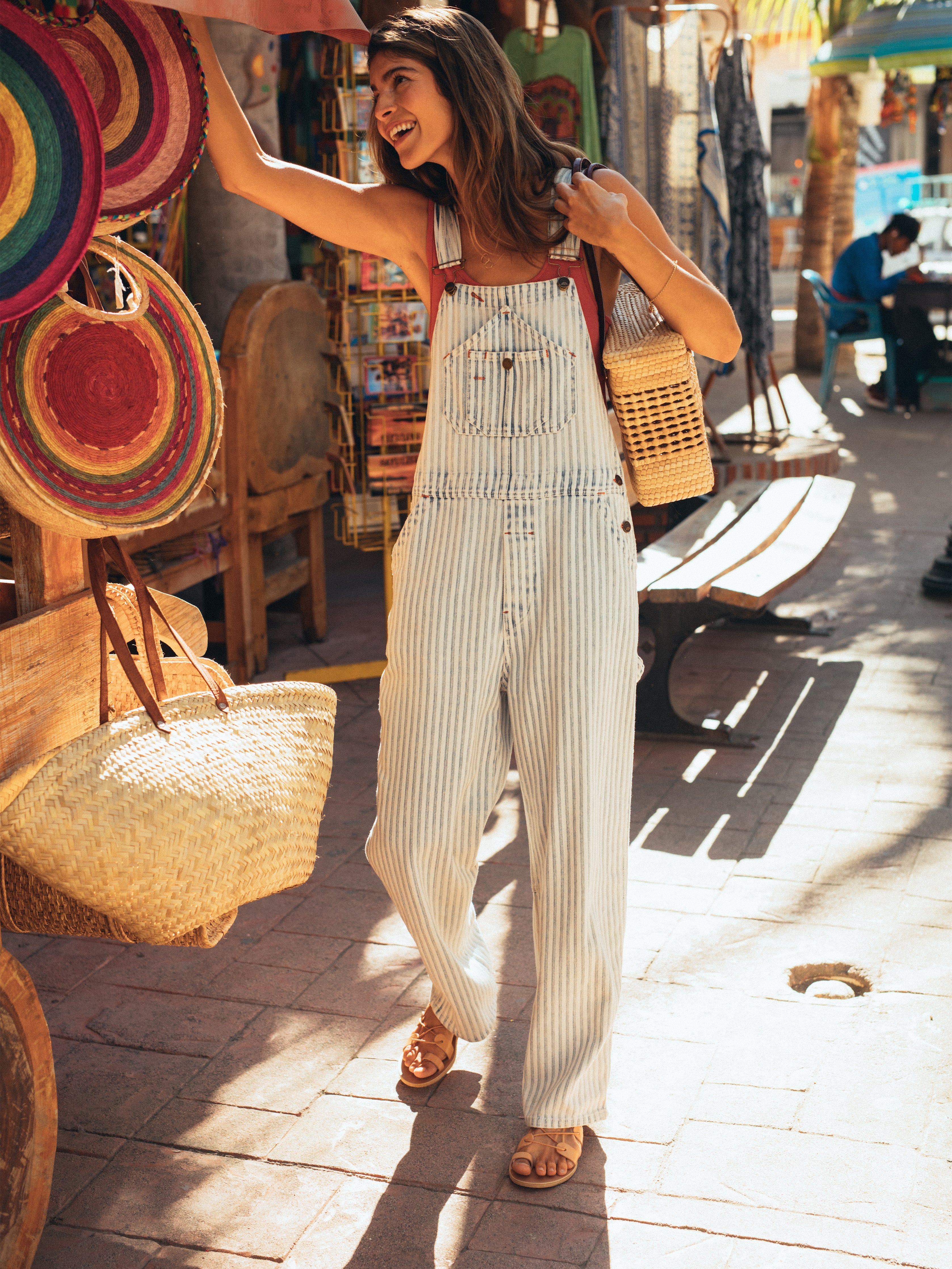 Topsail Overall - Railroad Stripe