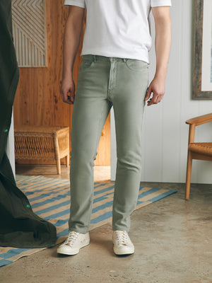 Stretch Terry 5-Pocket Pant - Faded Olive