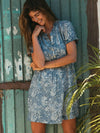 Gemina Dress - Blue Kyoto Blossom