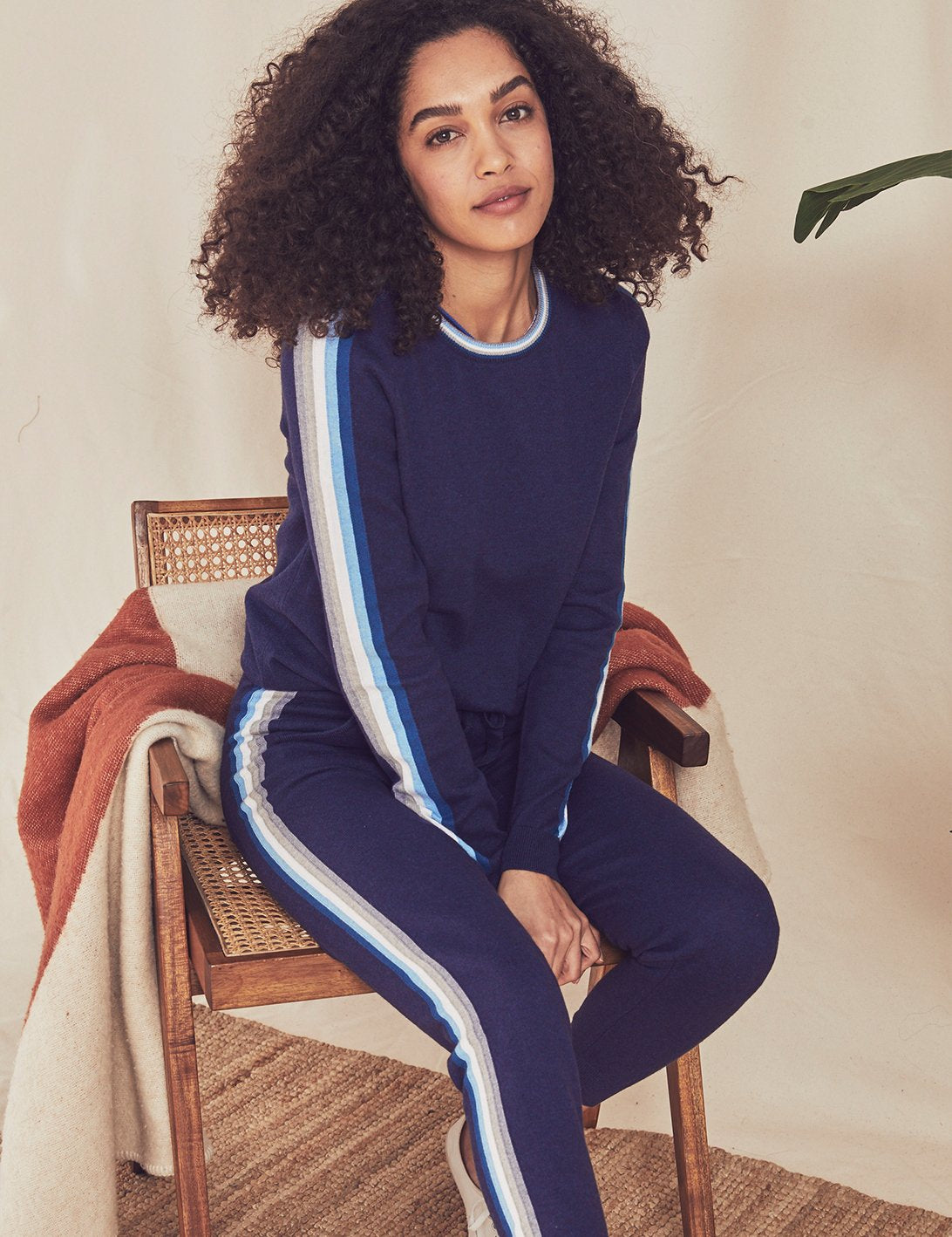 Surf Sweater Jogger - Mist Stripe