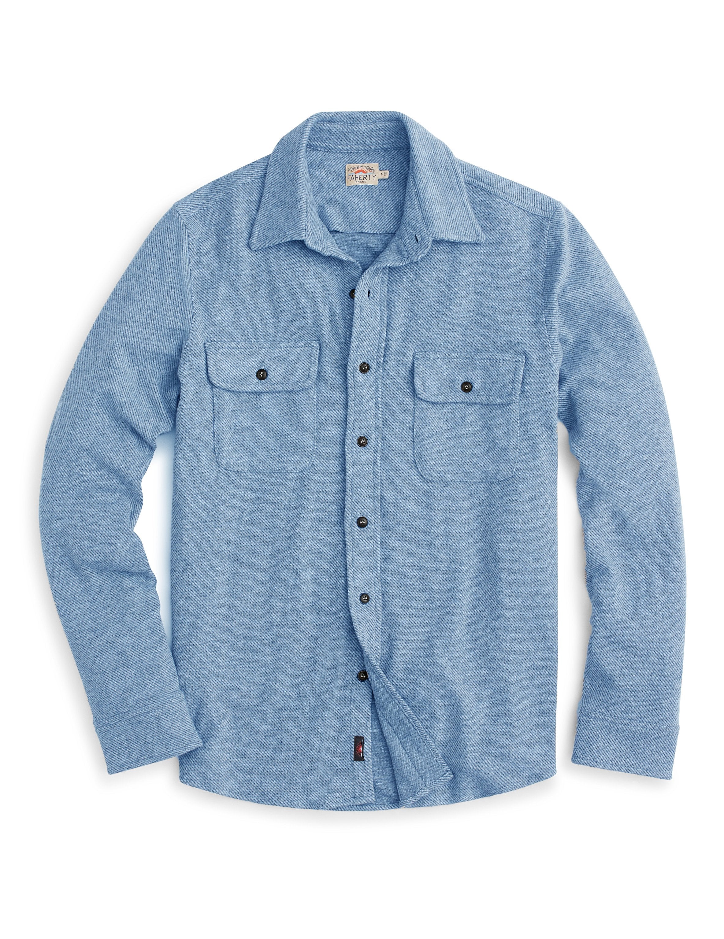 Legend™ Sweater Shirt - Washed Blue Twill